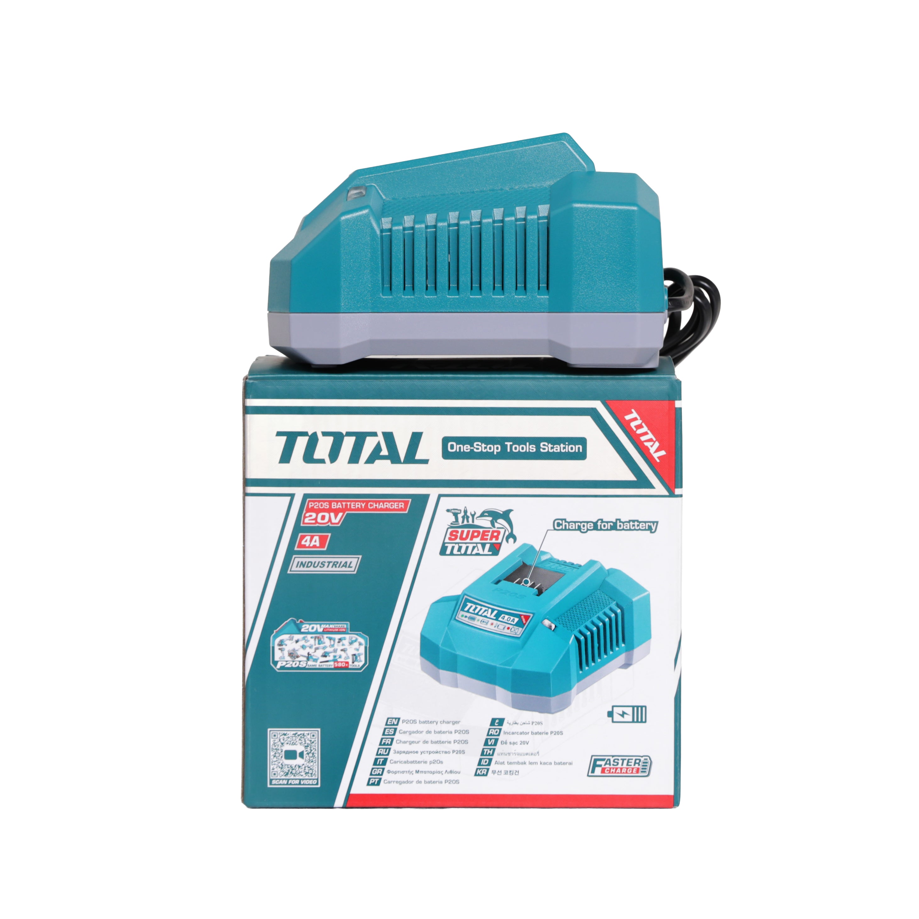Total Li-Ion 20V Fast Intelligent Charger - TFCLI20411E
