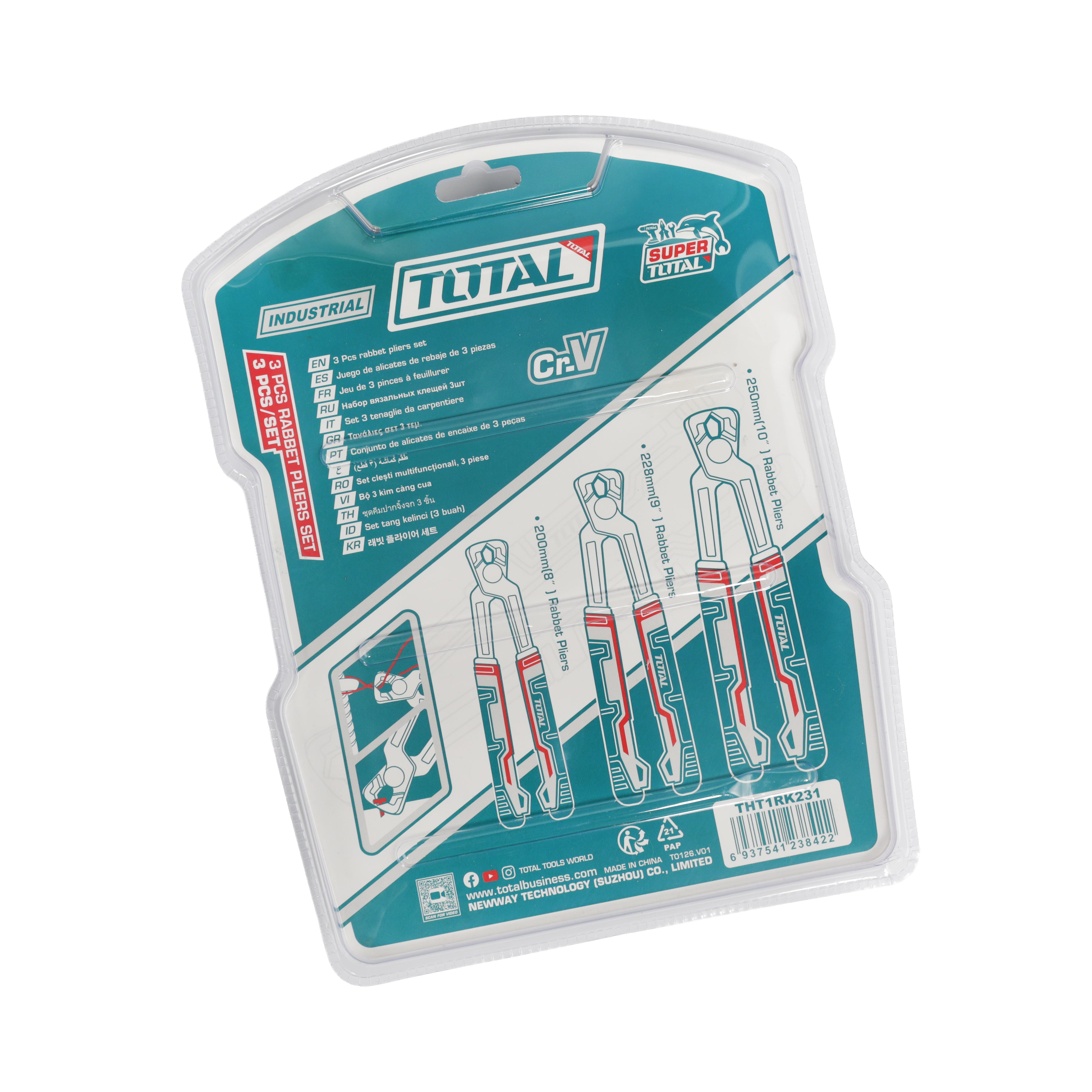 Total Industrial Rabbet Pliers Set - THT1RK231