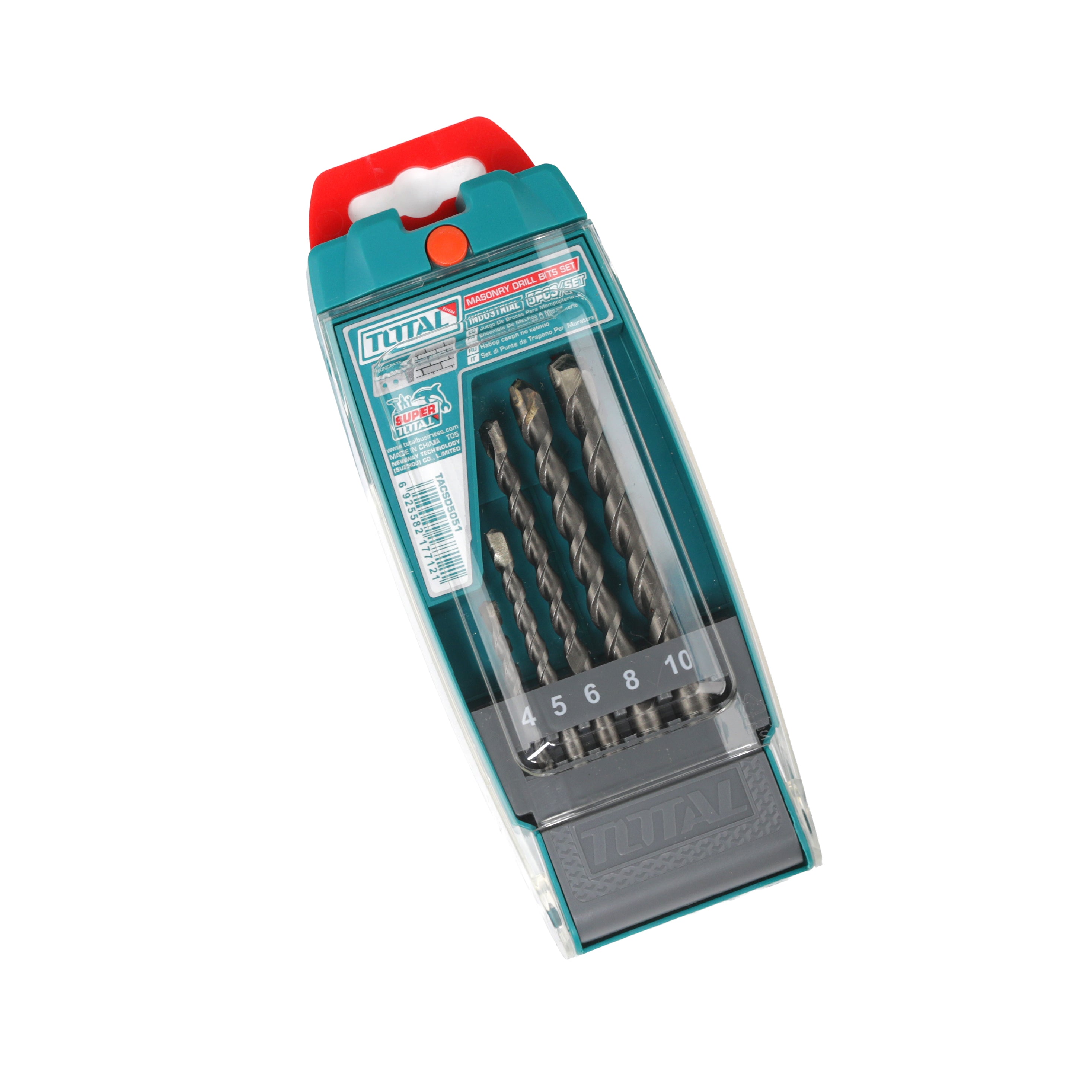 Total Masonry Drill Bits Set 5pcs - TACSD5051