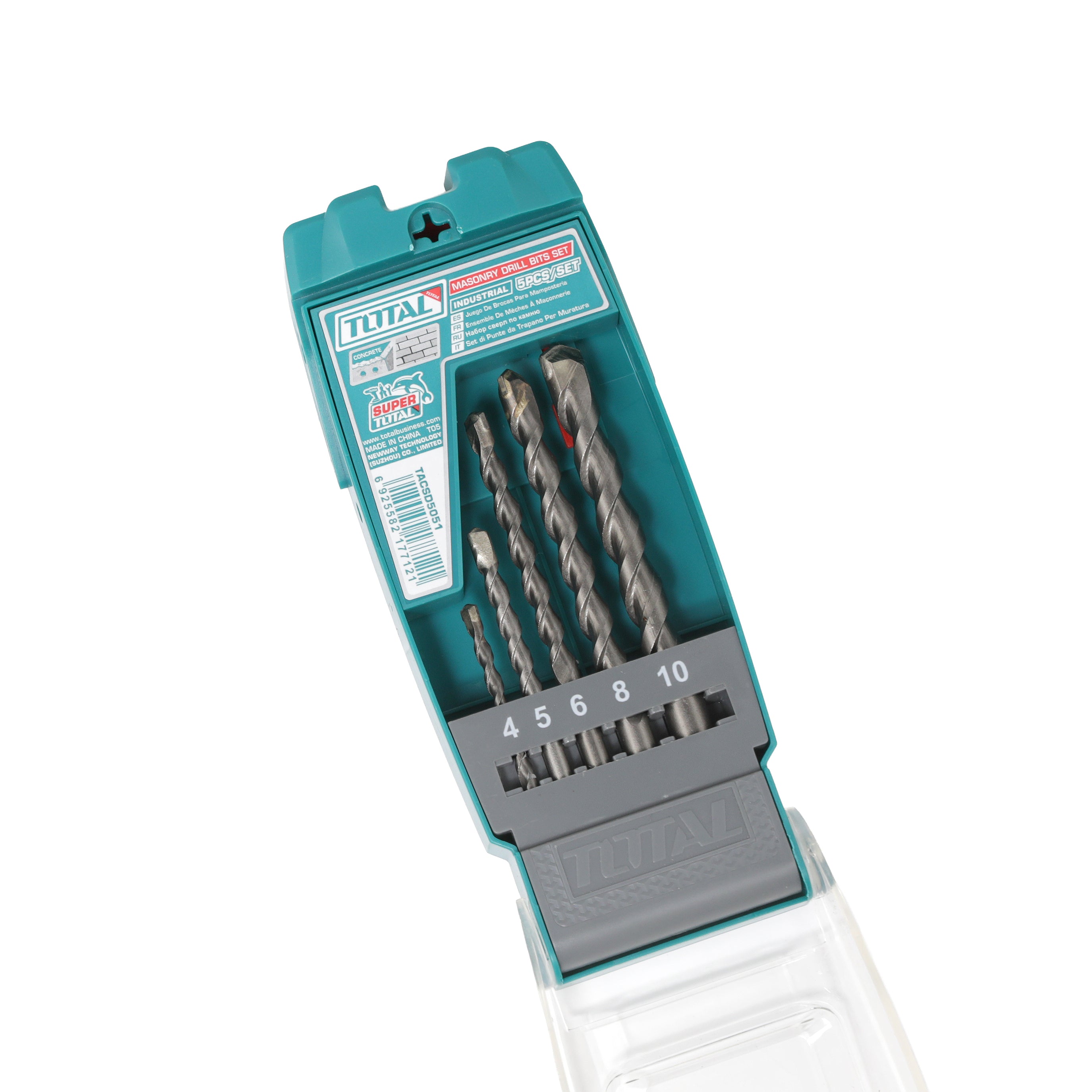 Total Masonry Drill Bits Set 5pcs - TACSD5051
