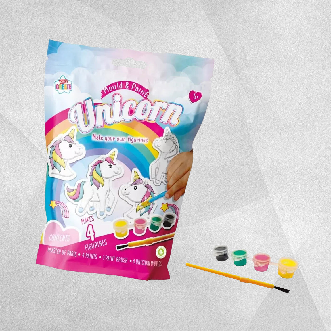 Make Mould & Paint Your Own Unicorn Plaster Figures Craft Activity Toy