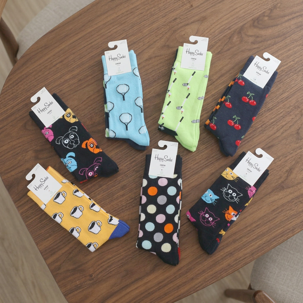 Happy Socks - 2 Pairs - Various Designs & Sizes