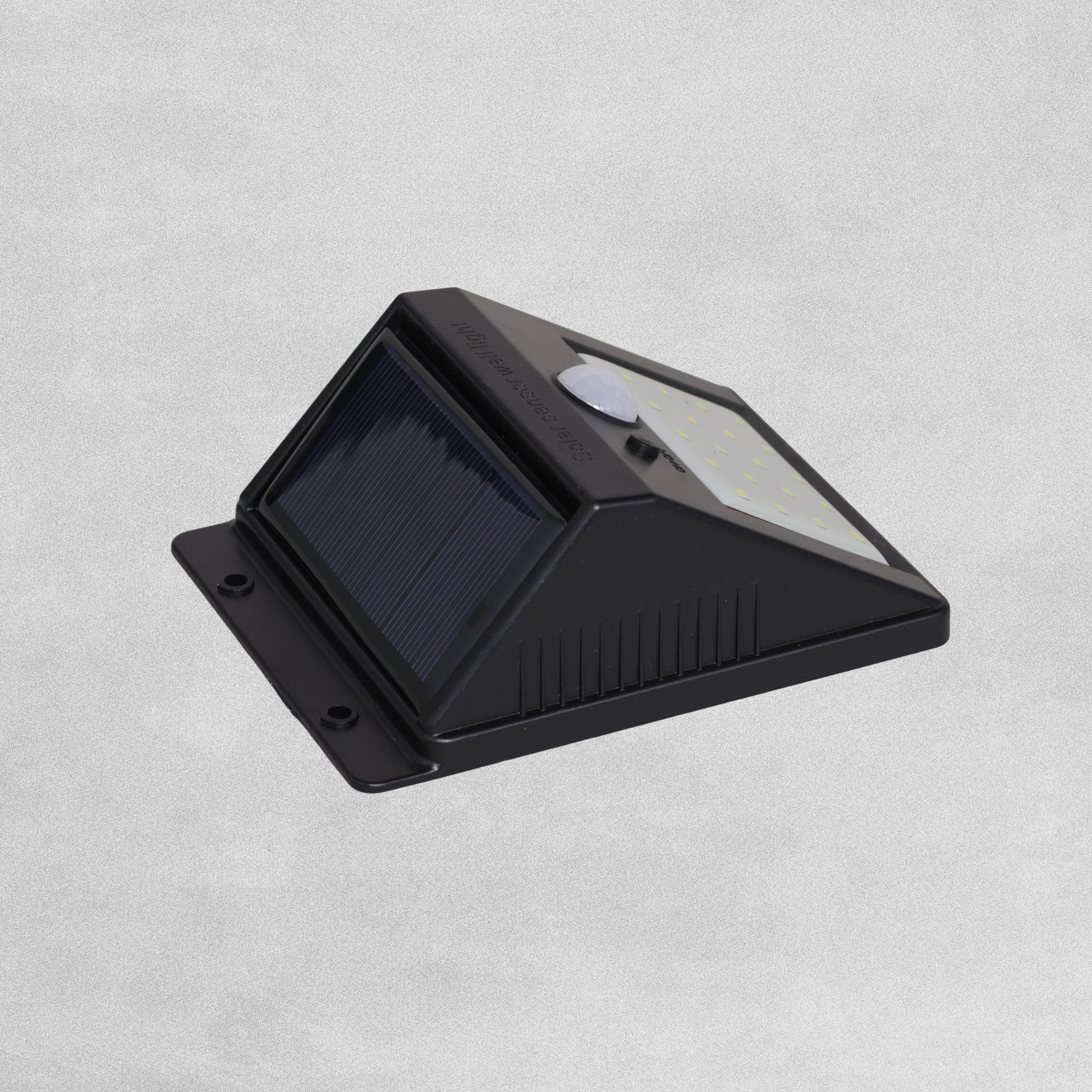 EZ Solar LED Wall Light With Motion Sensor -Black 2 pieces - Cool White