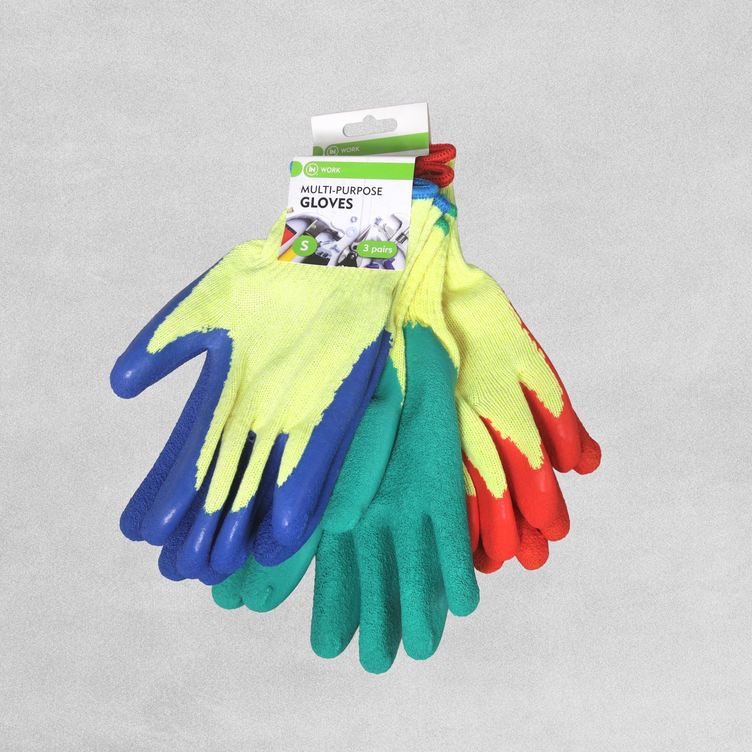 iN Work 3-Pair Pack of Versatile Work Gloves- Small PK 3