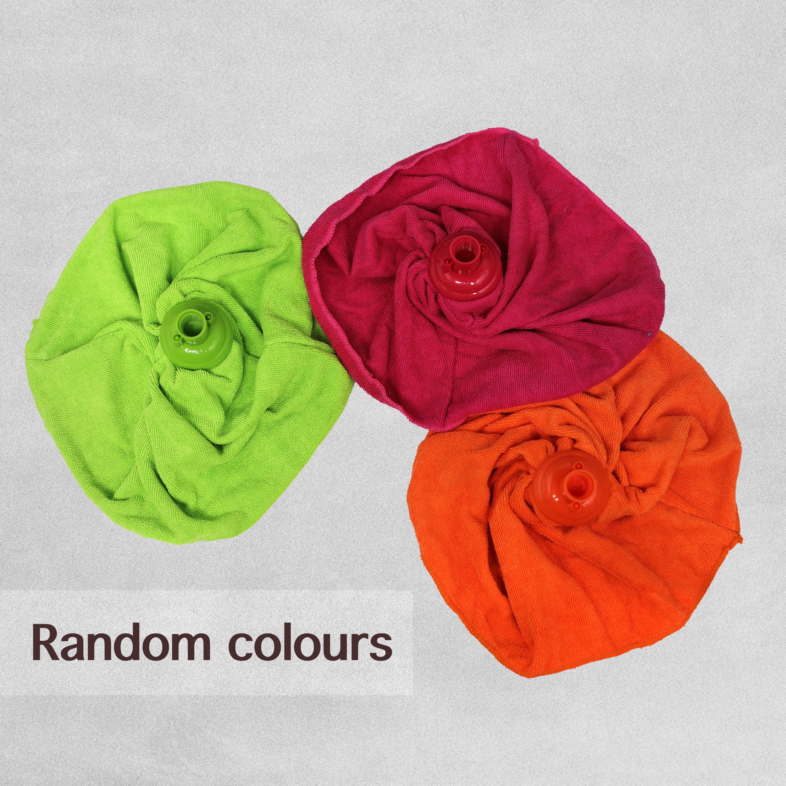 Quick Clean - Microfibre Mop with 5 Piece Handle- Assorted Colours