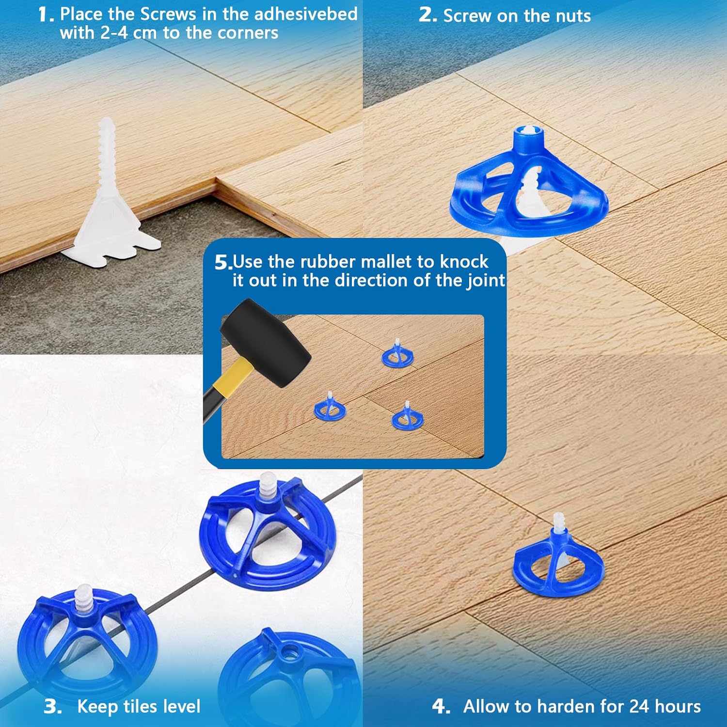 Tile Levelling System 3mm - Pack of 600 pieces