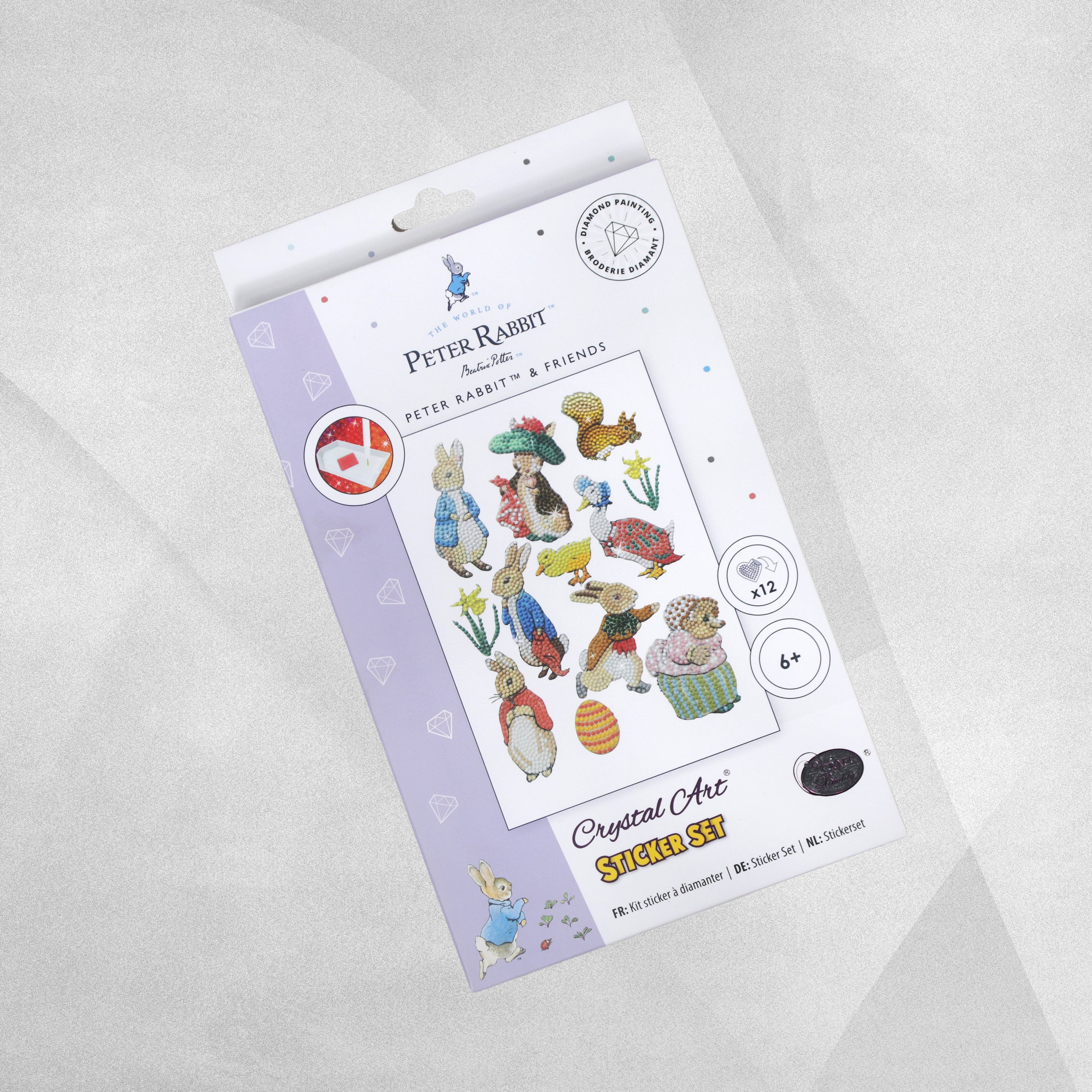 Craft Buddy Crystal Art Peter Rabbit Sticker Set