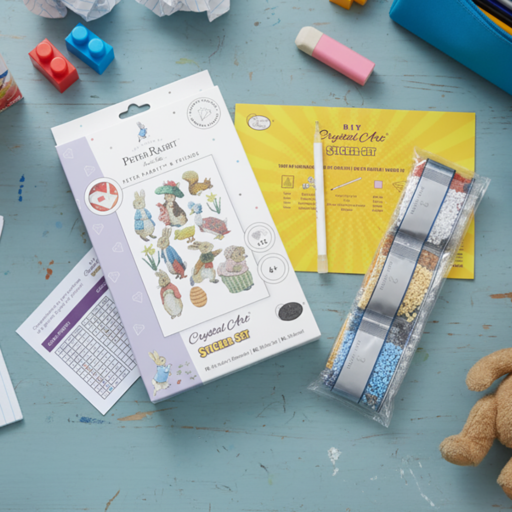 Craft Buddy Crystal Art Peter Rabbit Sticker Set