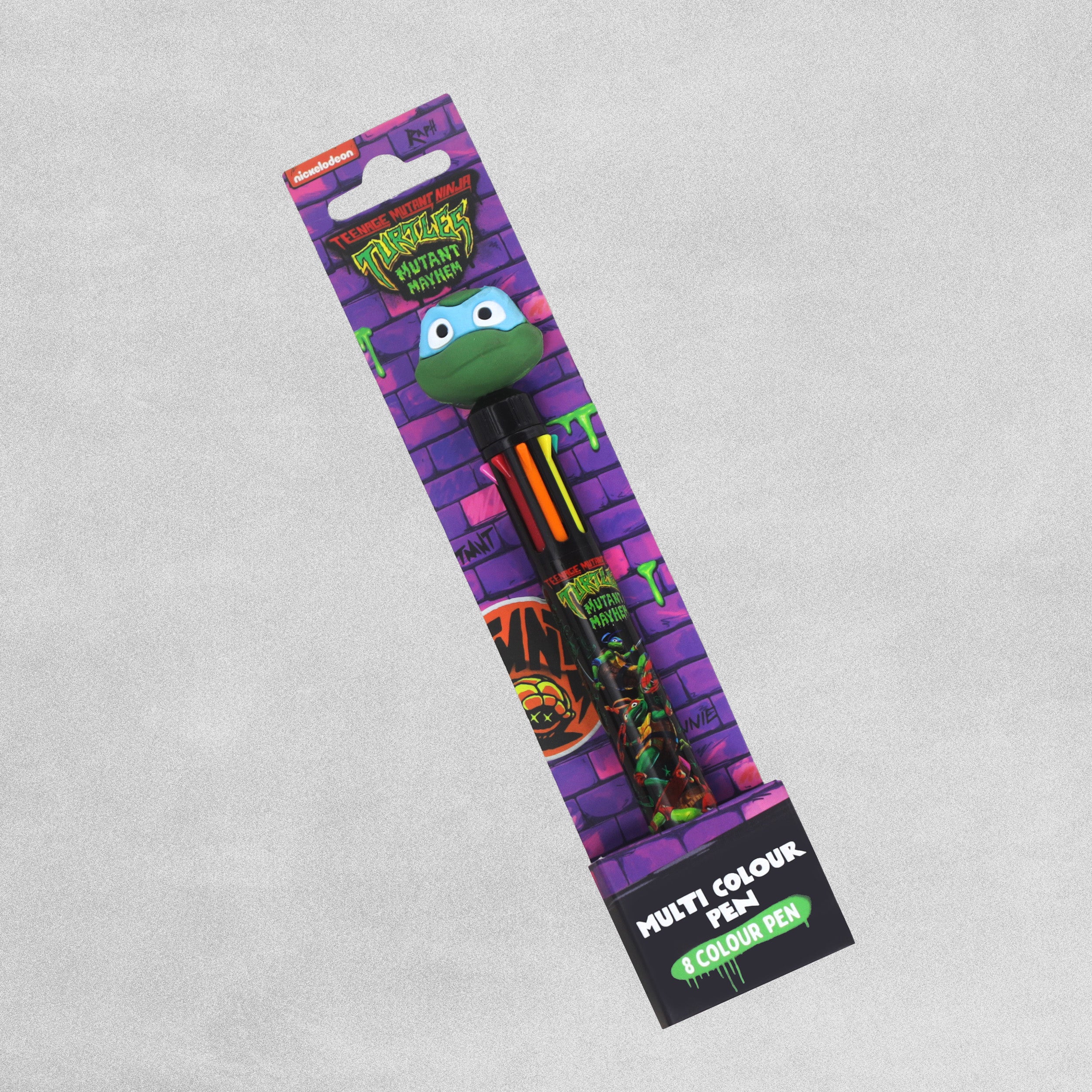 Teenage Mutant Ninja Turtles Mutant Mayhem Multi Colour Pen 3D Topper Kids Pen