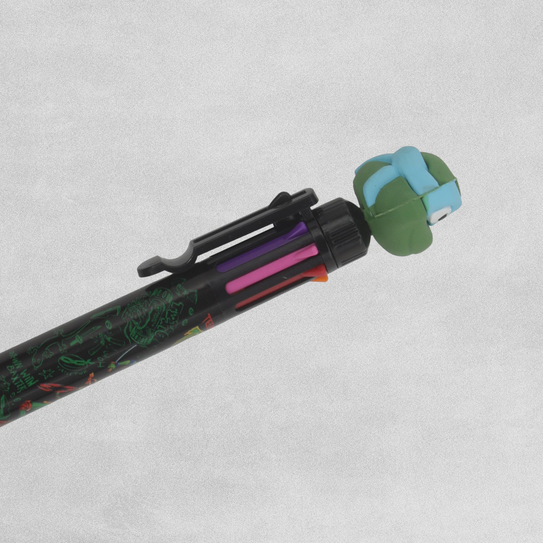 Teenage Mutant Ninja Turtles Mutant Mayhem Multi Colour Pen 3D Topper Kids Pen