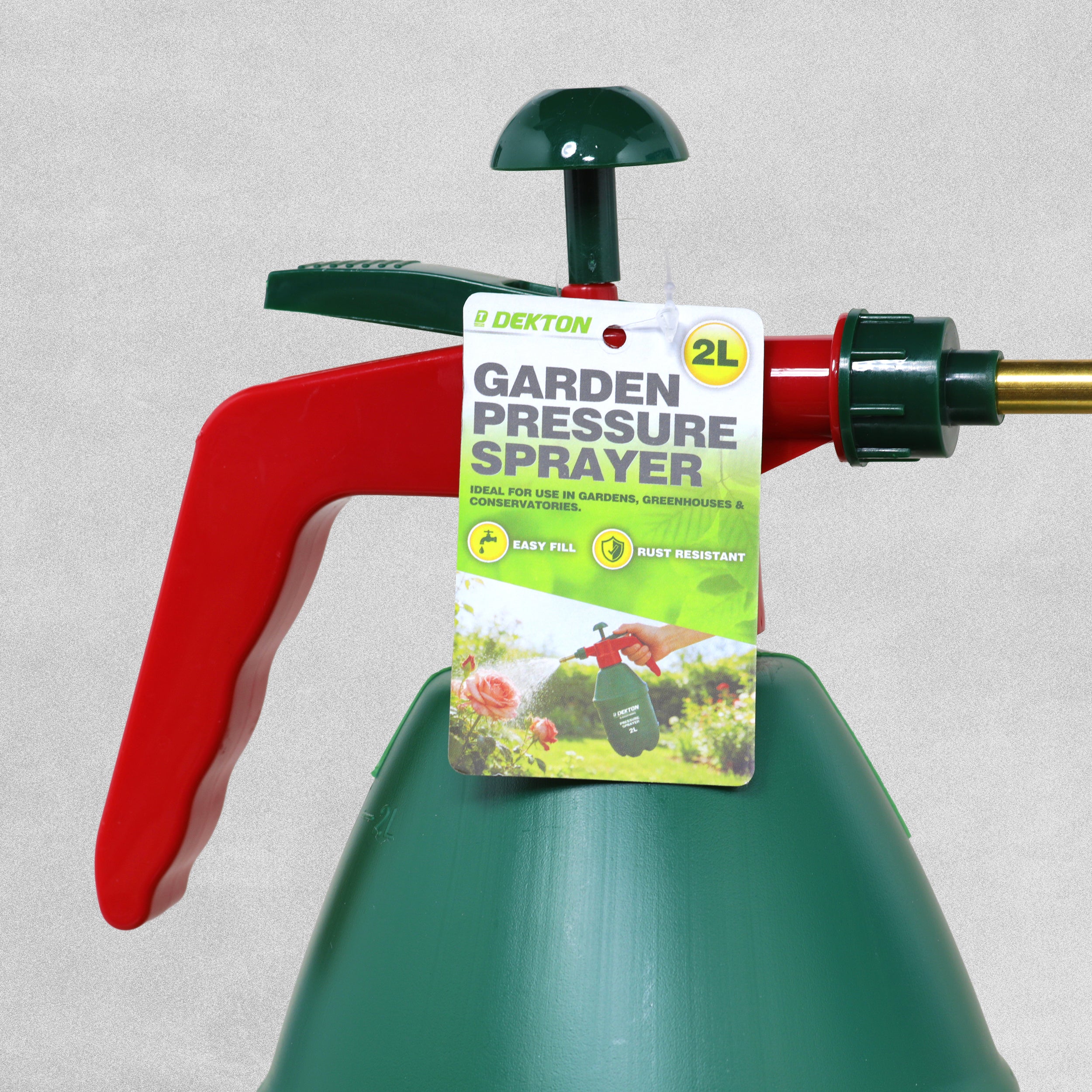 Dekton 2L Garden Pressure Sprayer Green