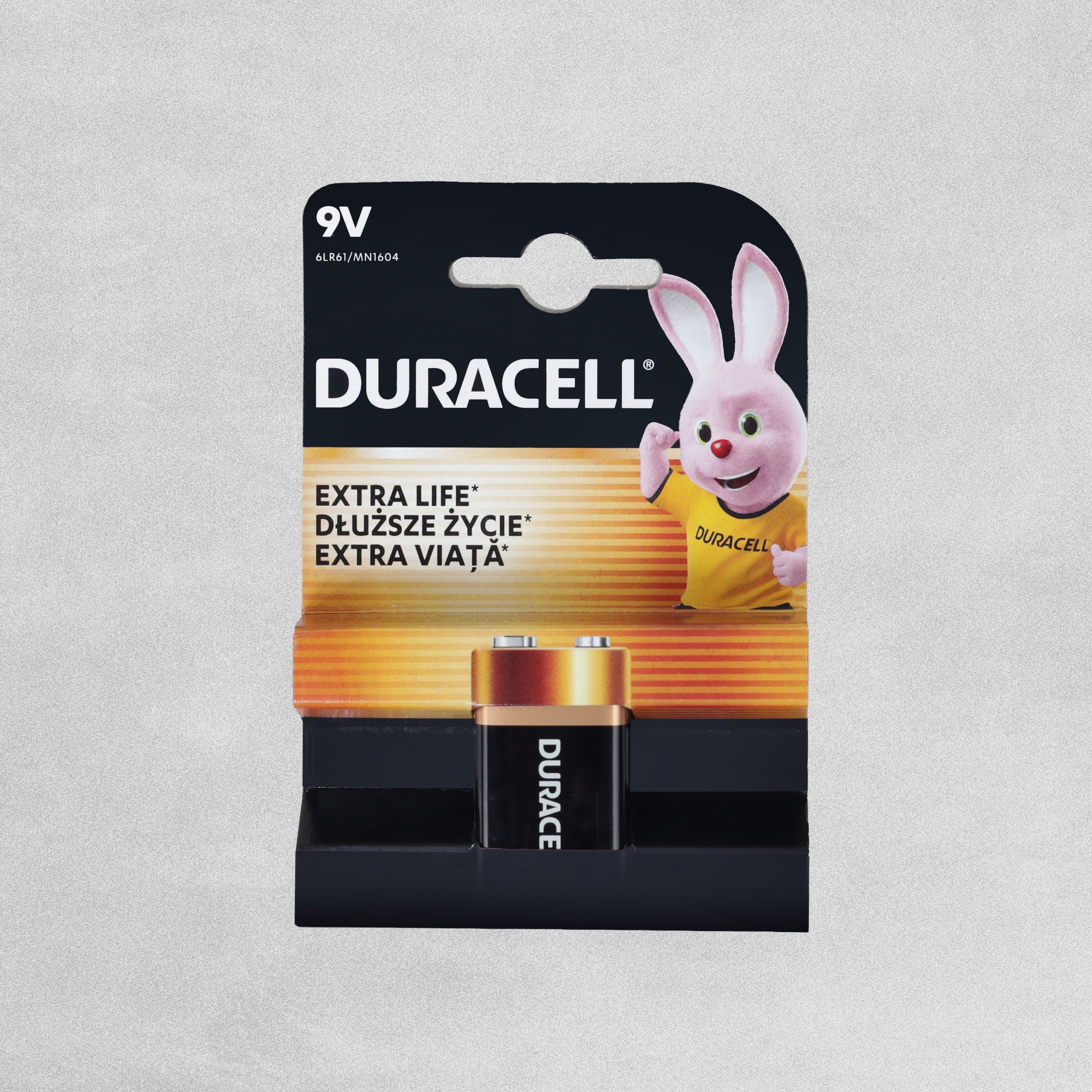 Duracell 9V Battery Alkaline MN1604
