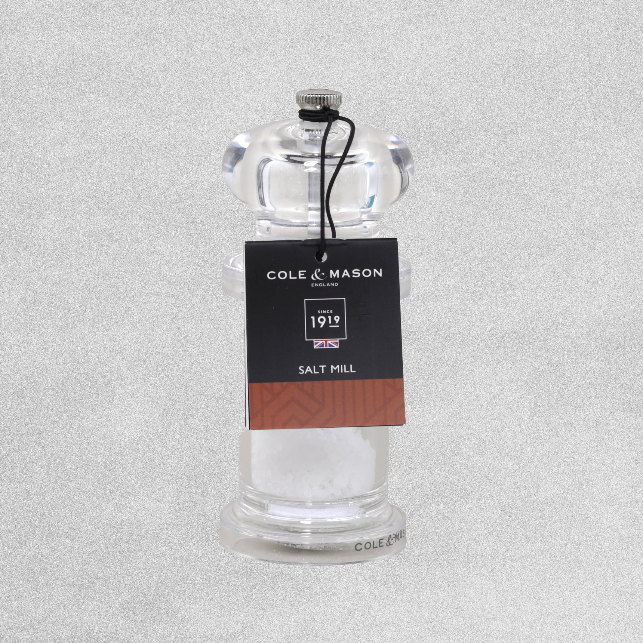 Cole & Mason Acrylic Pepper & Salt Mills 140mm tall (sold separately)