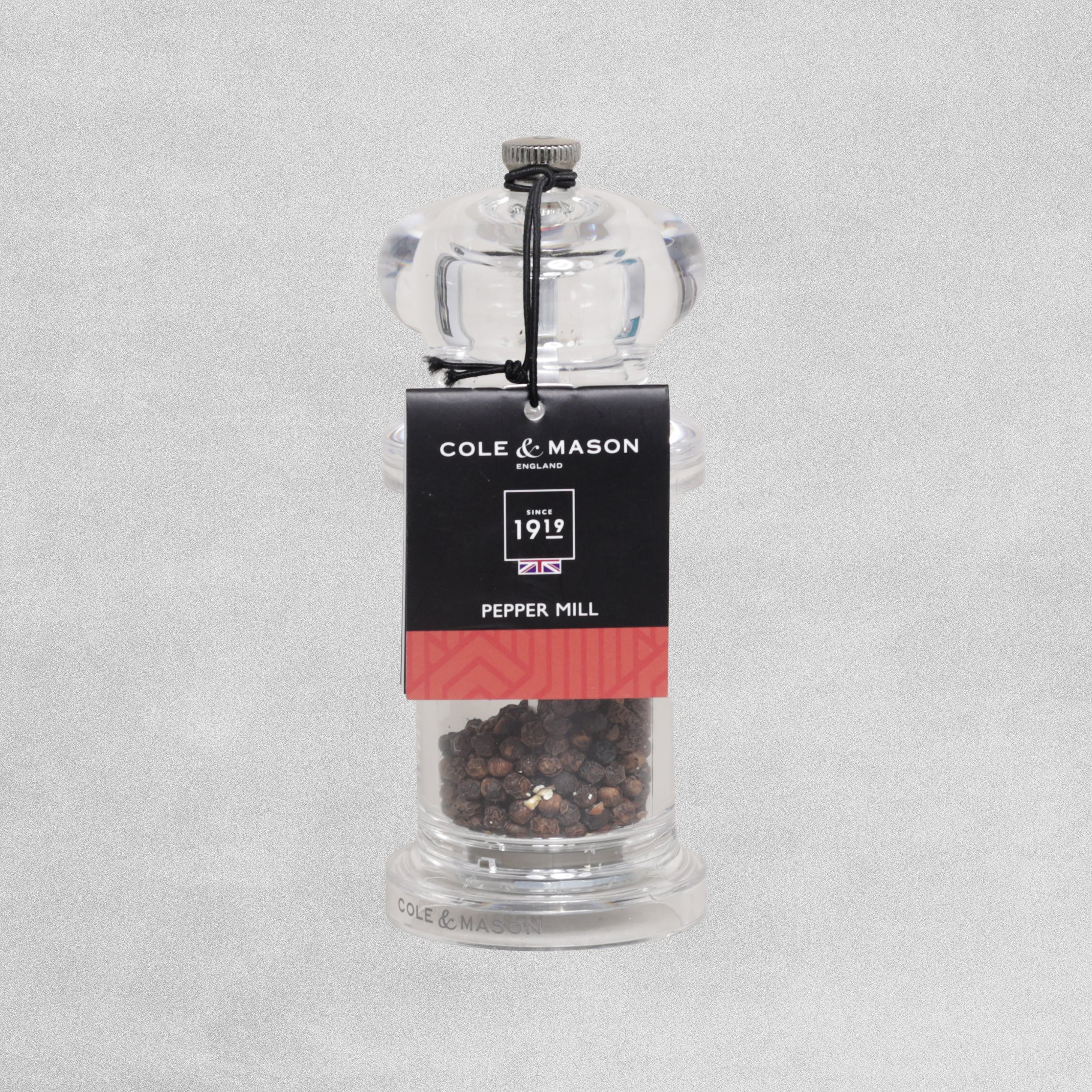 Cole & Mason Acrylic Pepper & Salt Mills 140mm tall (sold separately)