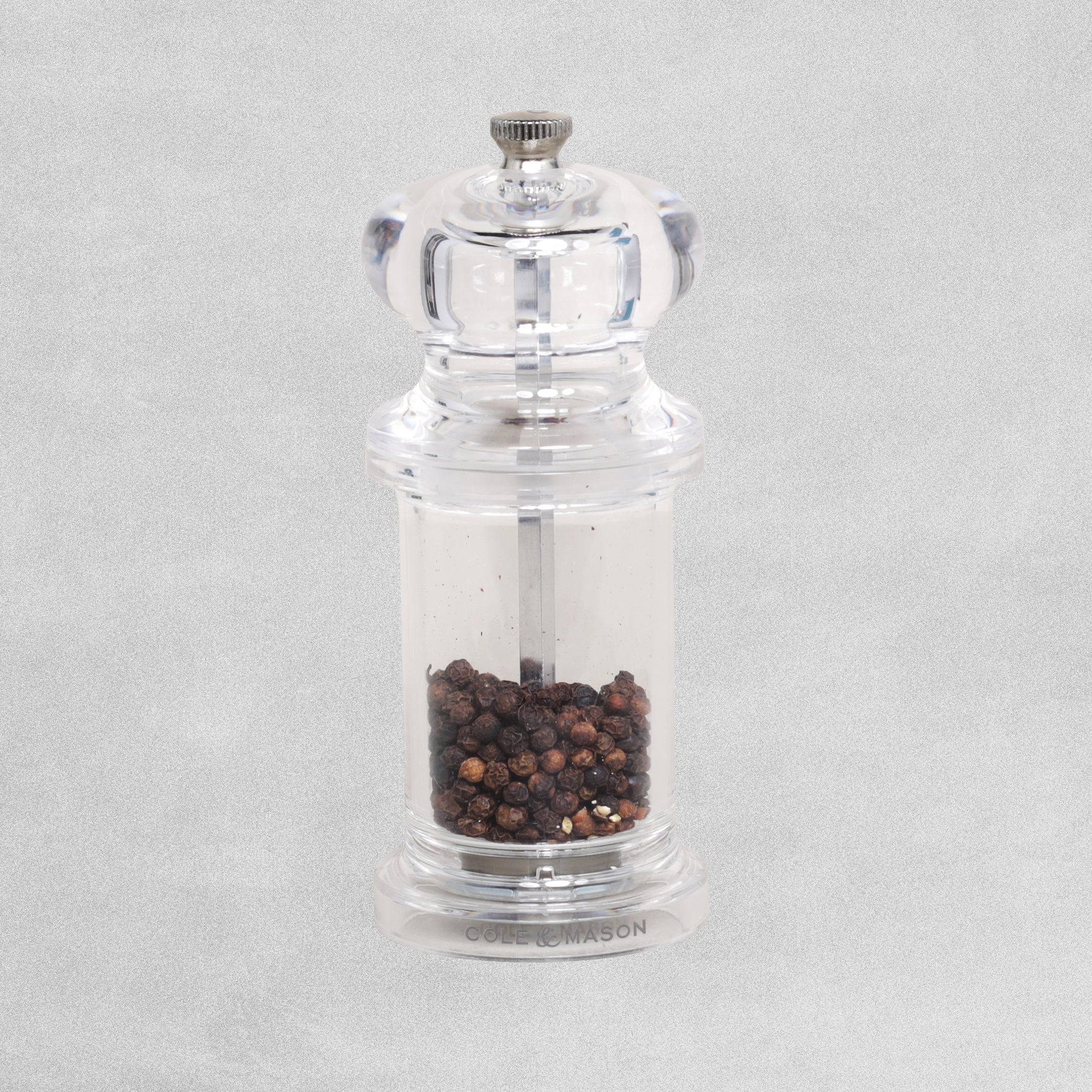 Cole & Mason Acrylic Pepper & Salt Mills 140mm tall (sold separately)