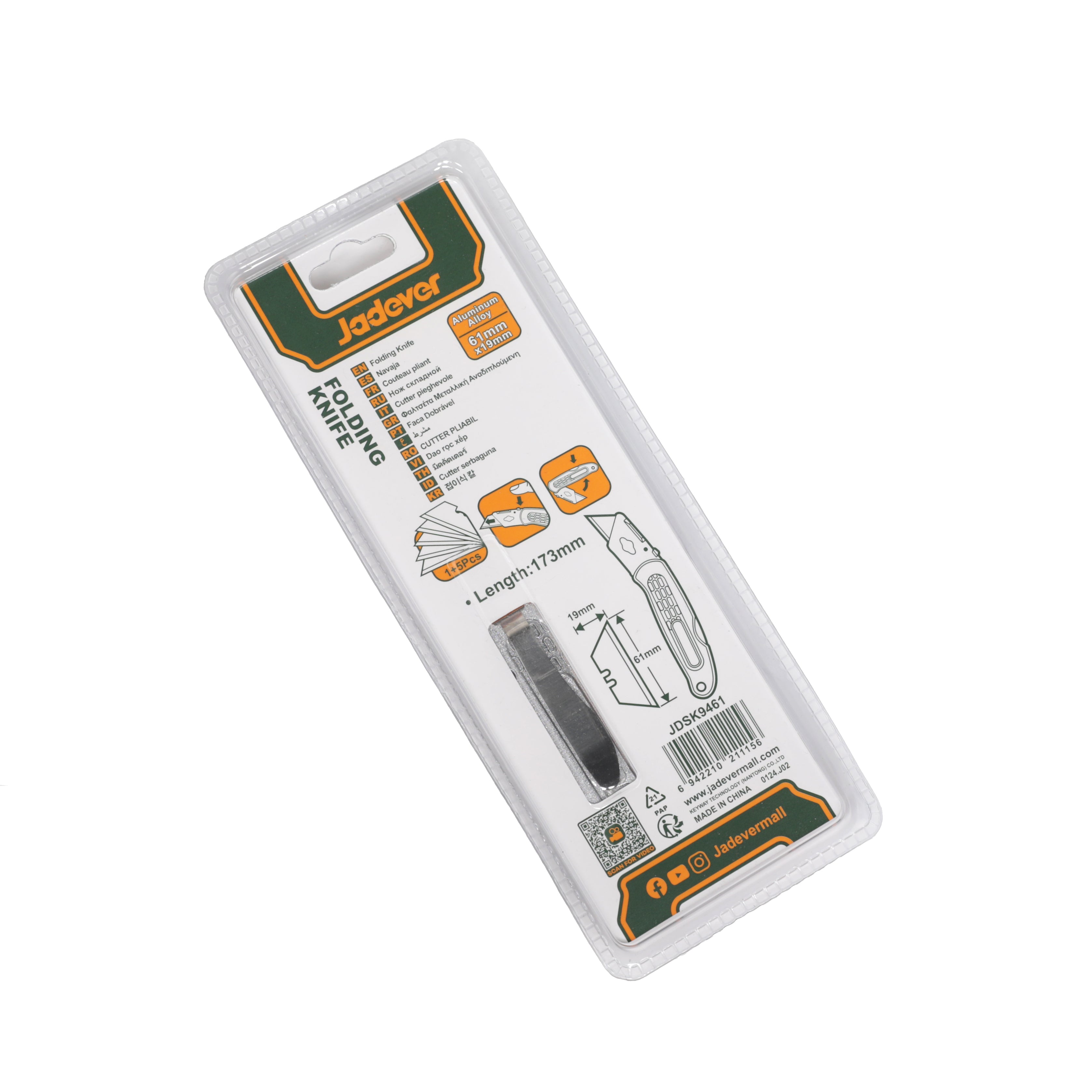 Jadever Folding Knife - JDSK9461