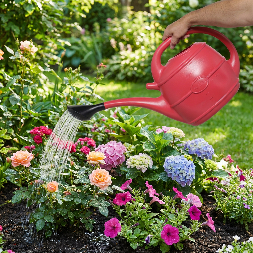 Strata Watering Can with Rose - 10L