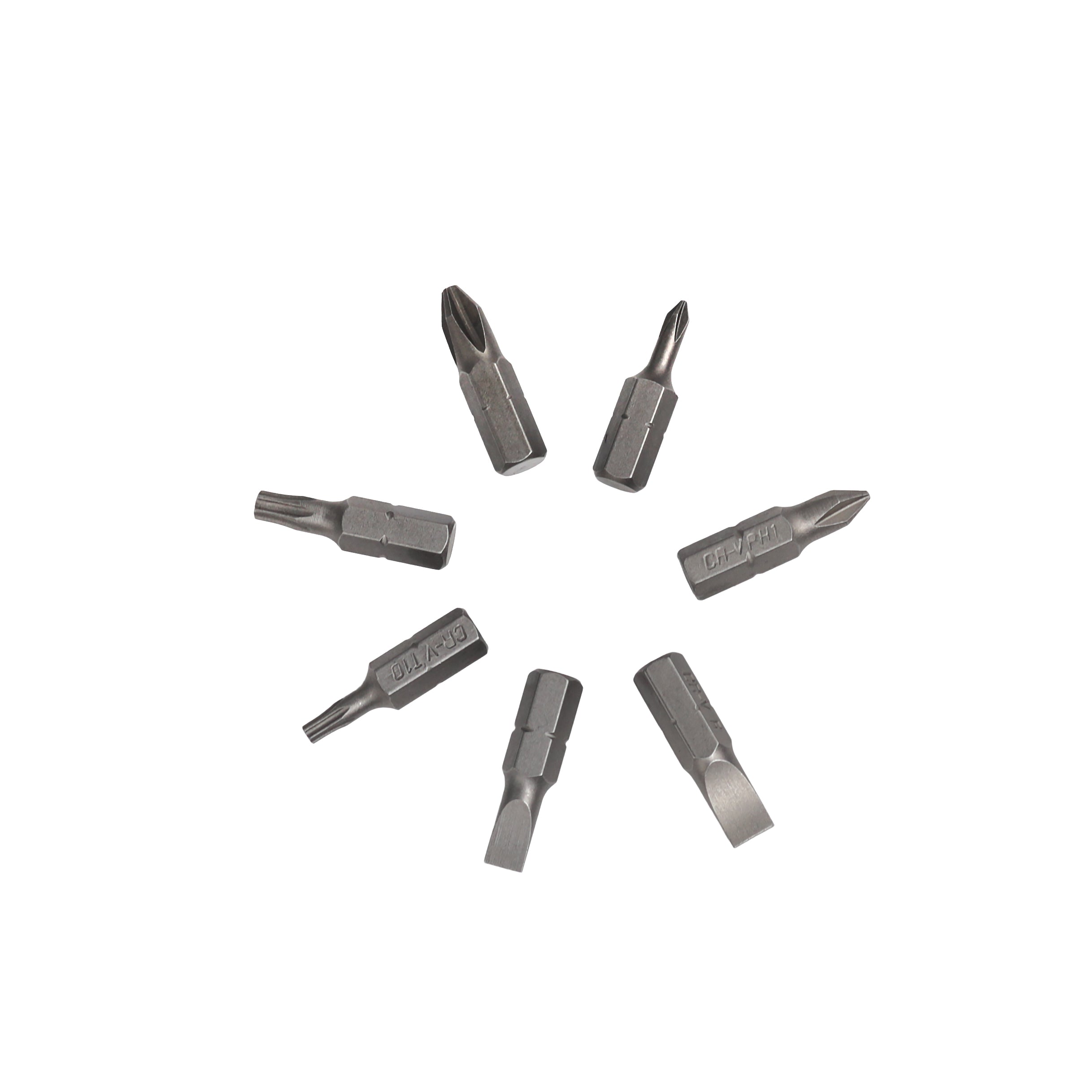 Total 8 in 1 Stubby Ratchet Screwdriver Set - TACSDS1726