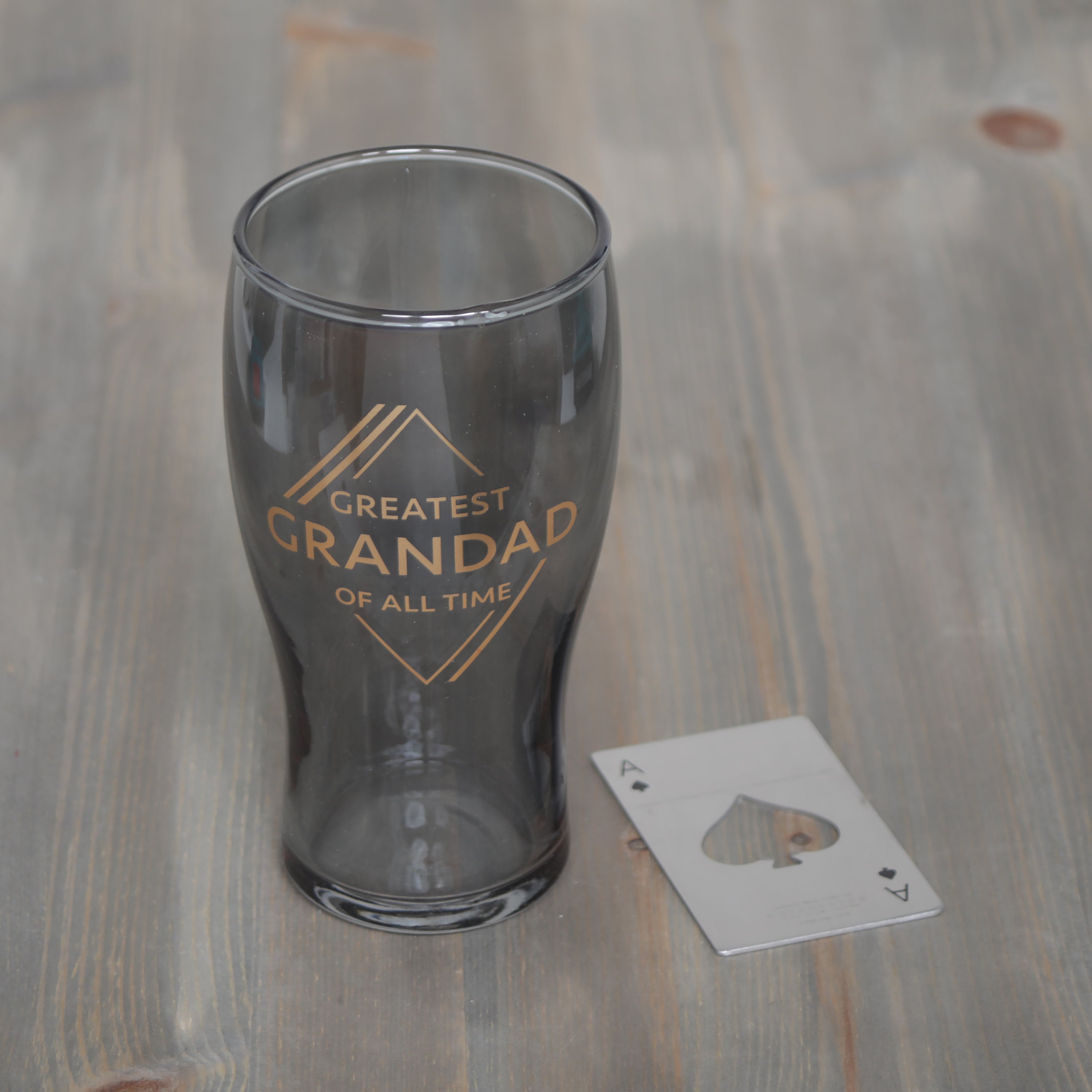 Hotchpotch Orion Beer Glass & Bottle Opener Playing Card Various Designs
