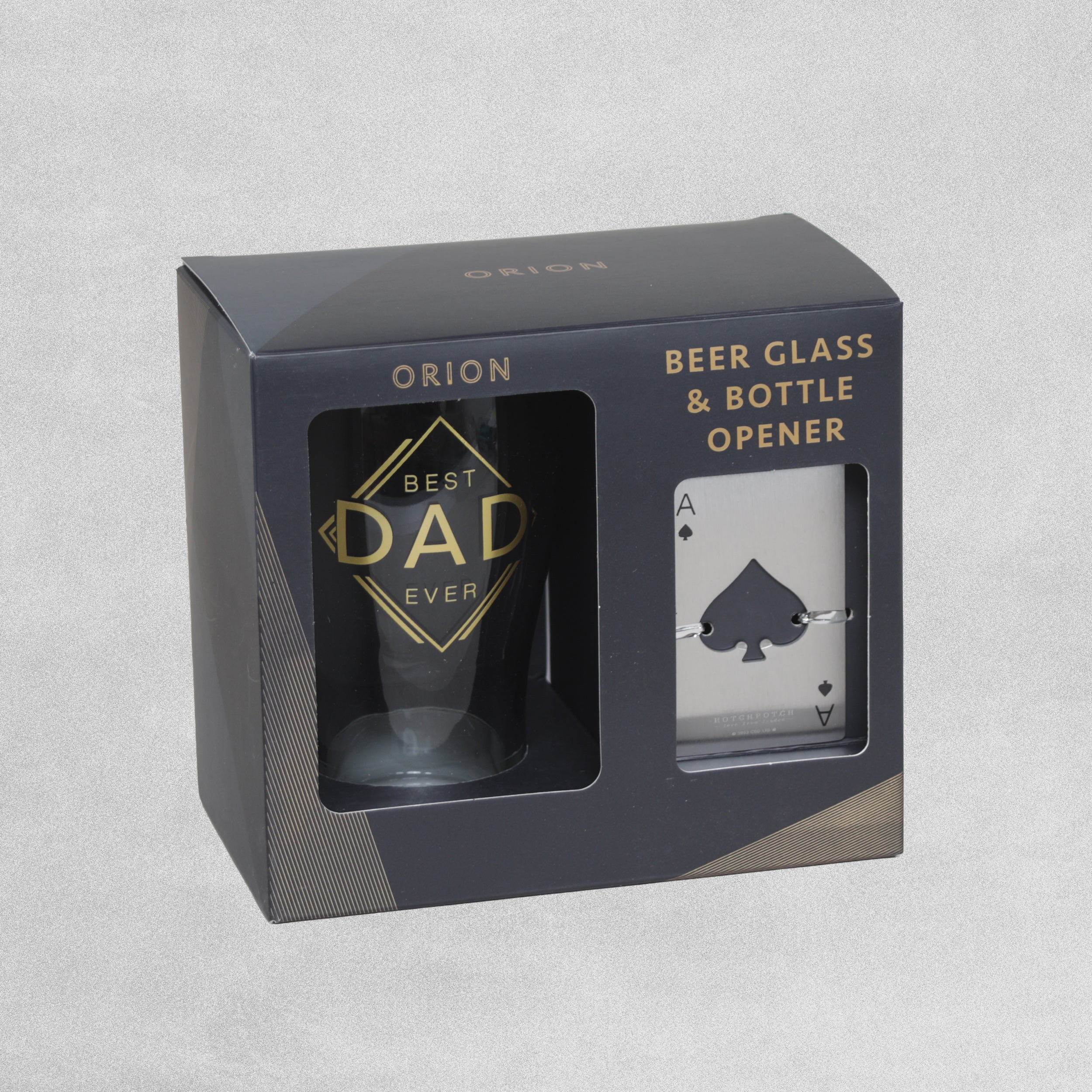 Hotchpotch Orion Beer Glass & Bottle Opener Playing Card Various Designs