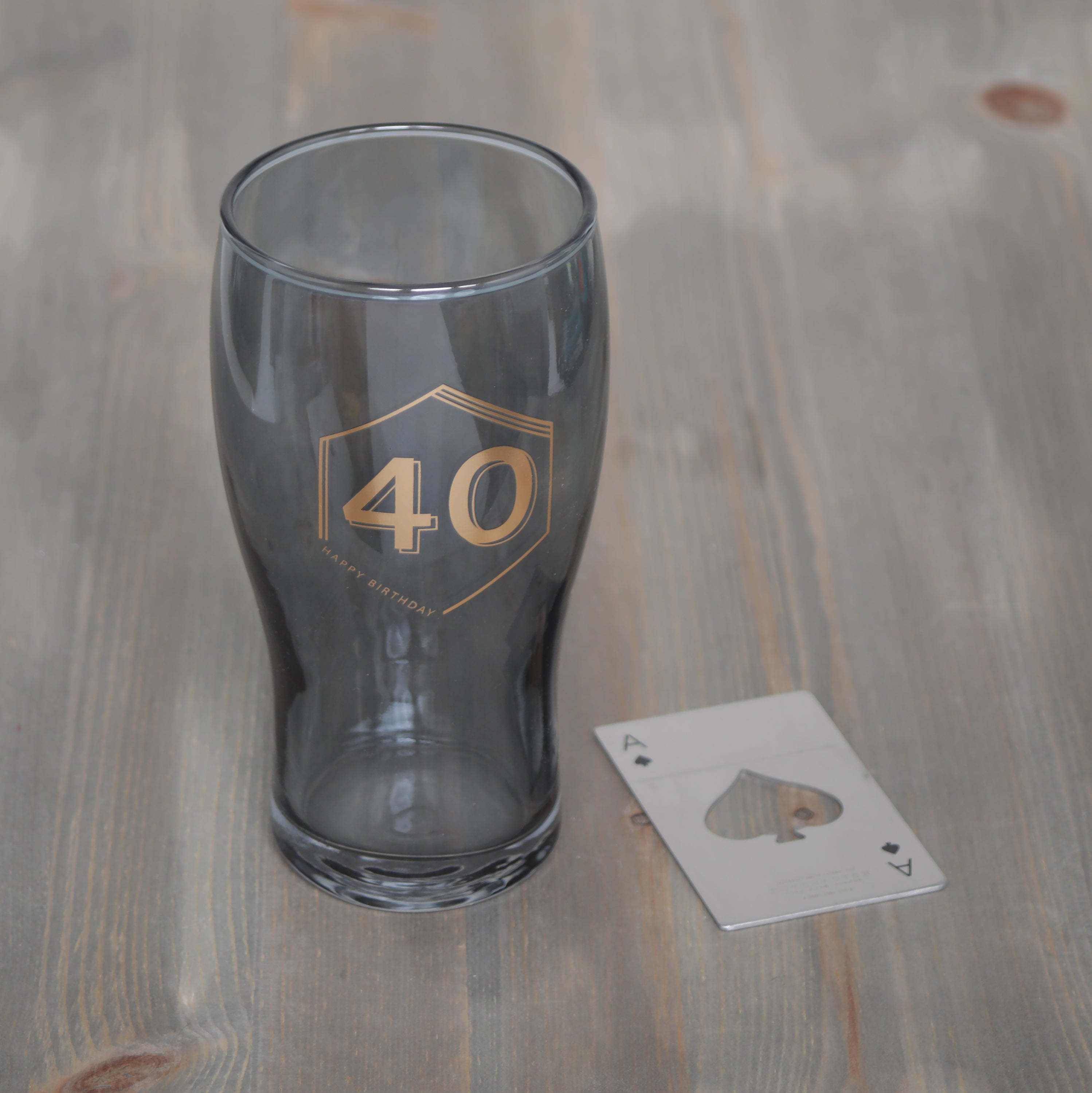 Hotchpotch Orion Beer Glass & Bottle Opener Playing Card Various Designs
