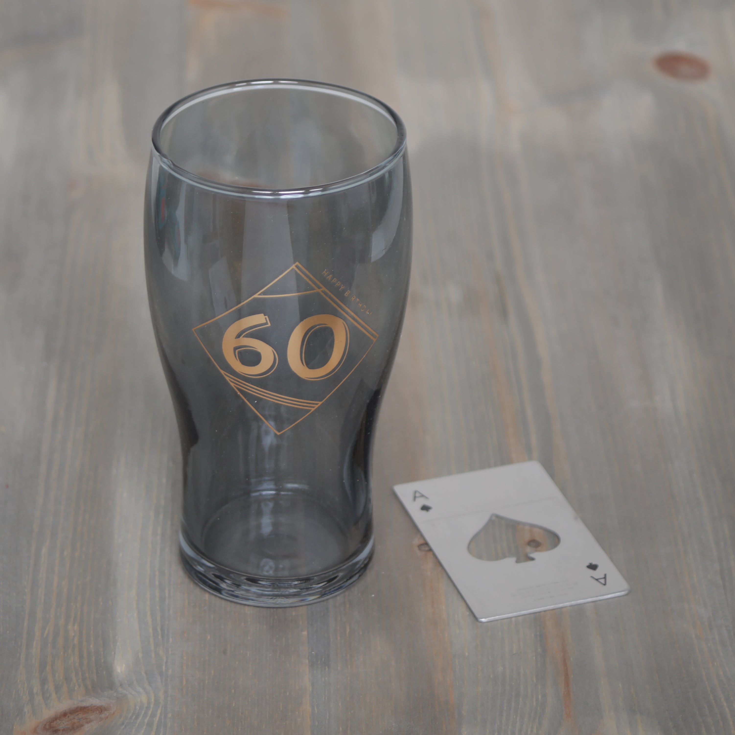 Hotchpotch Orion Beer Glass & Bottle Opener Playing Card Various Designs