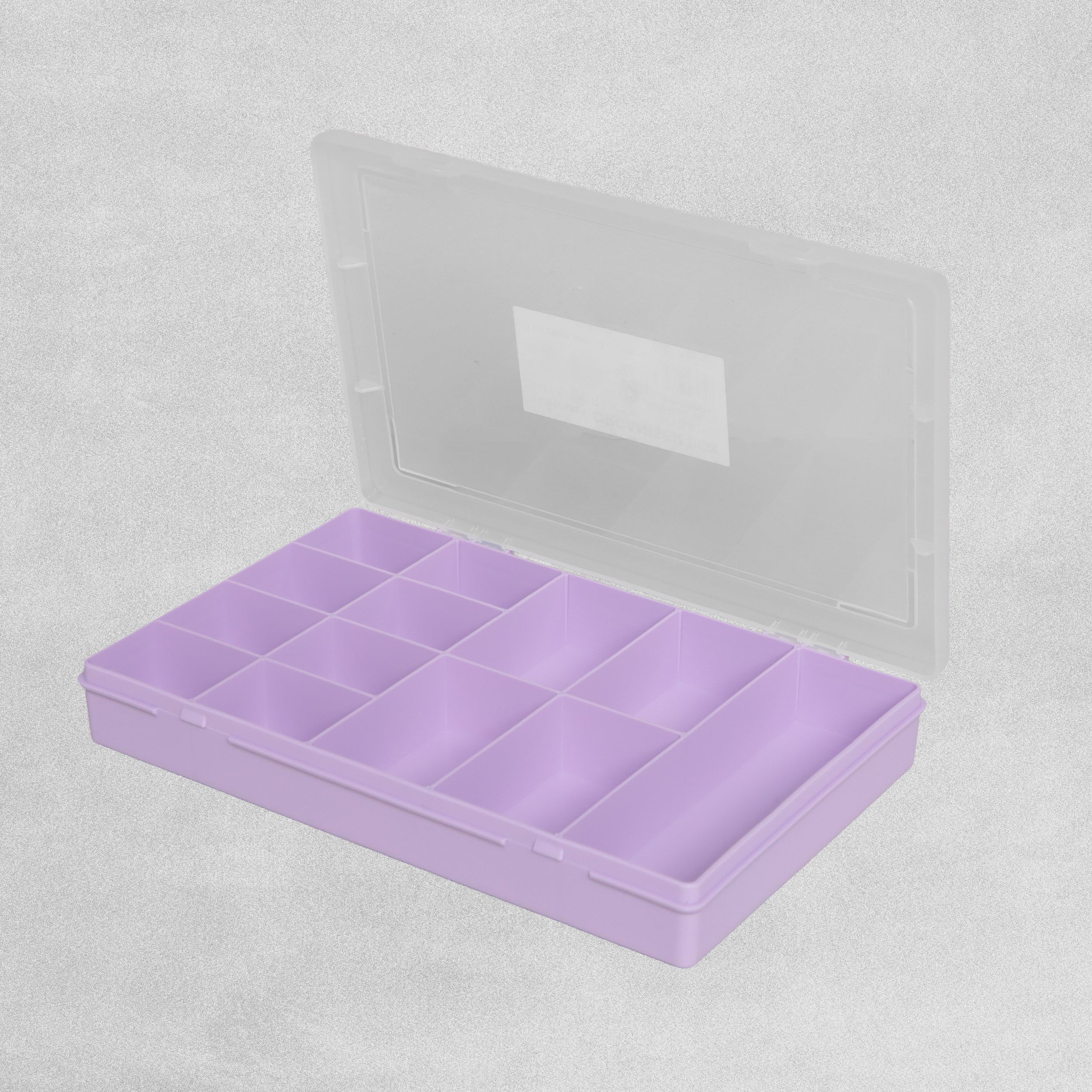 Wham Organiser Box & Lid 13 Divisions Lilac 29cm