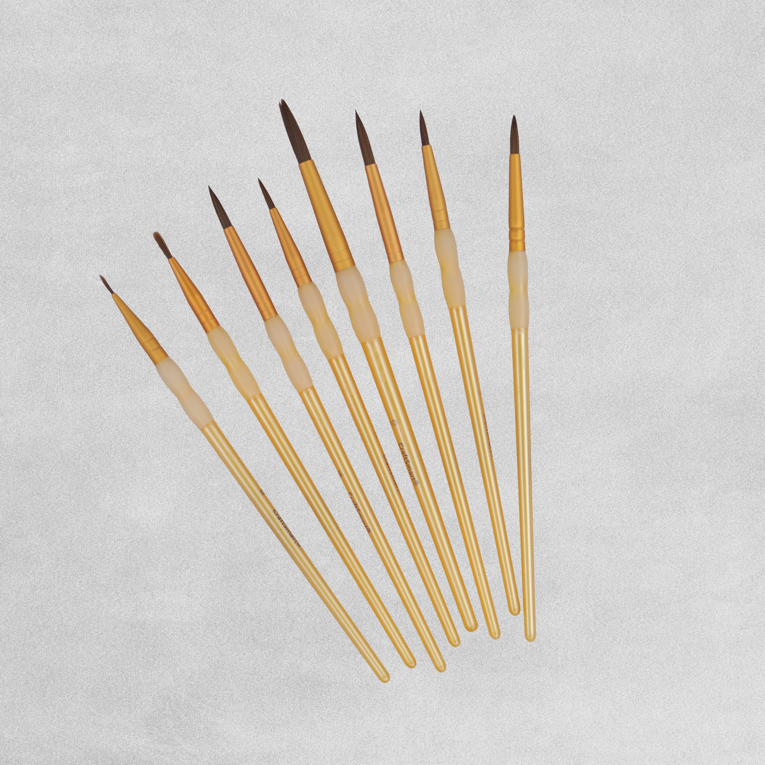 Camelon Paint Brushes  Round 8 pack Craft Smart