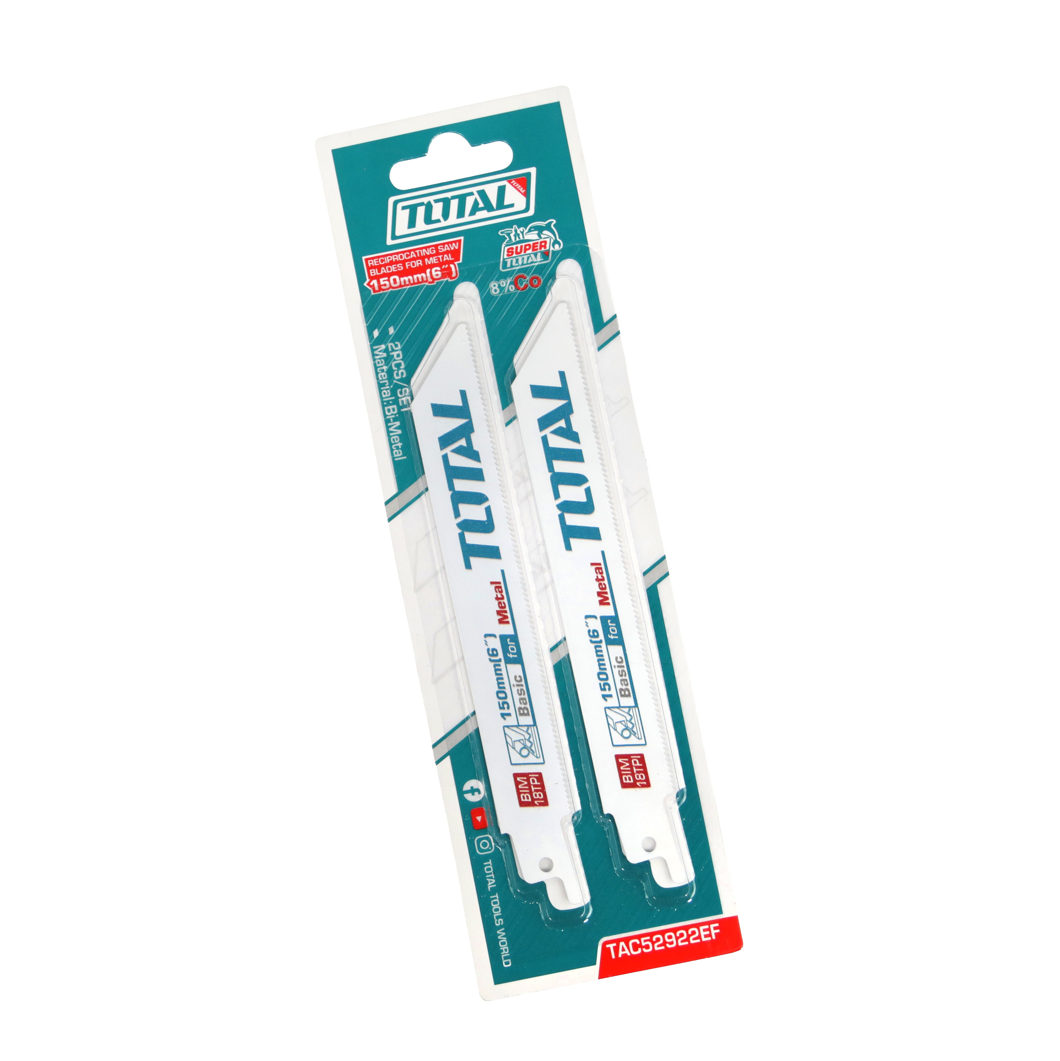 Total Reciprocating Saw Blades for Metal - 150mm - TAC52922EF