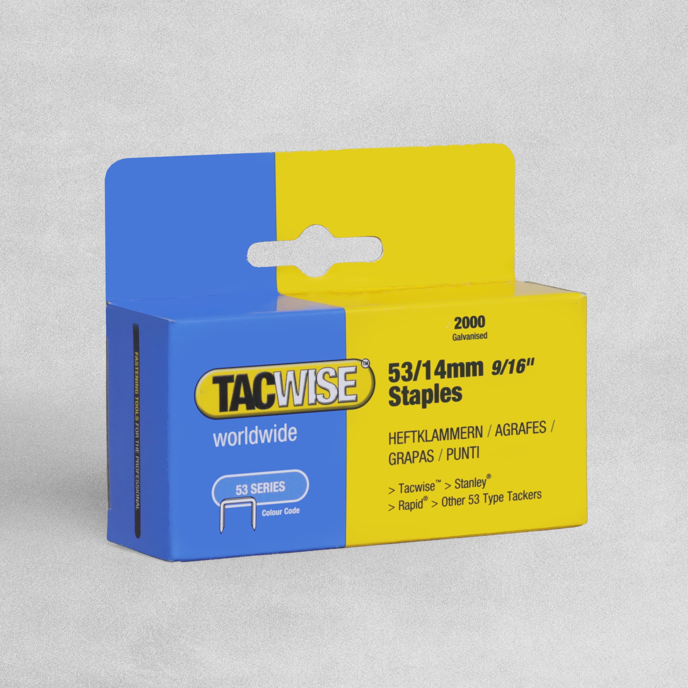 TACWISE 53 series STAPLES 2000pk various sizes