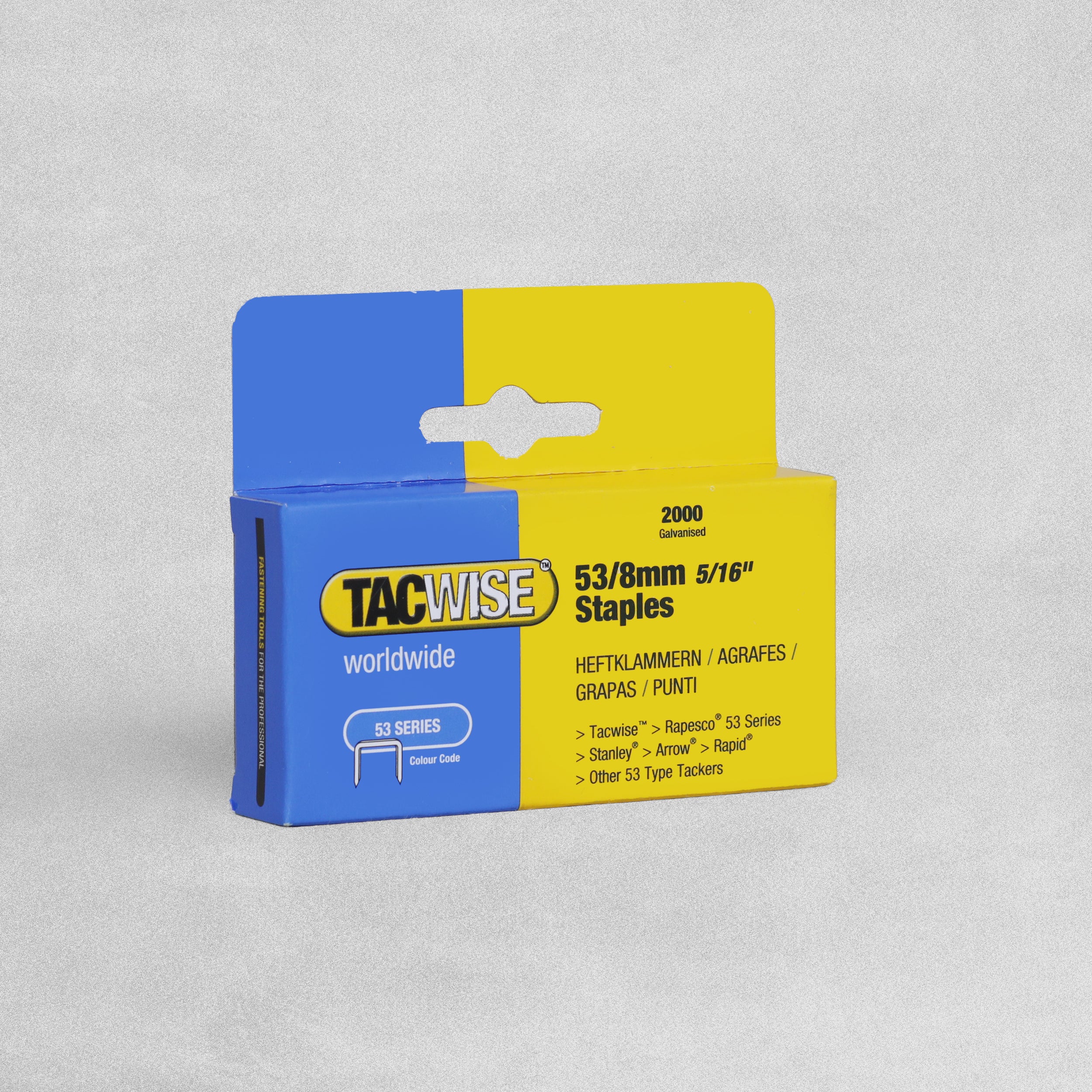 TACWISE 53 series STAPLES 2000pk various sizes