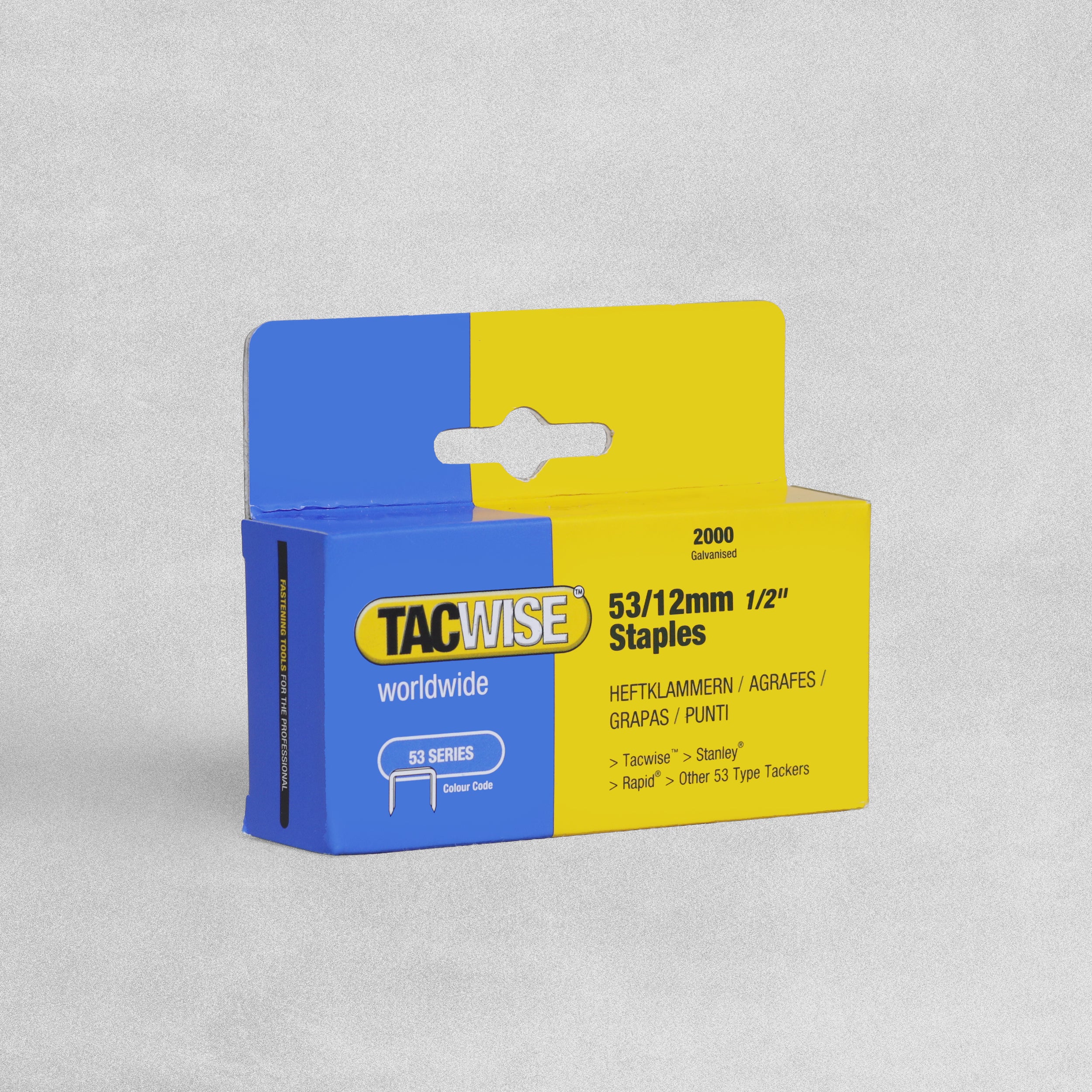 TACWISE 53 series STAPLES 2000pk various sizes