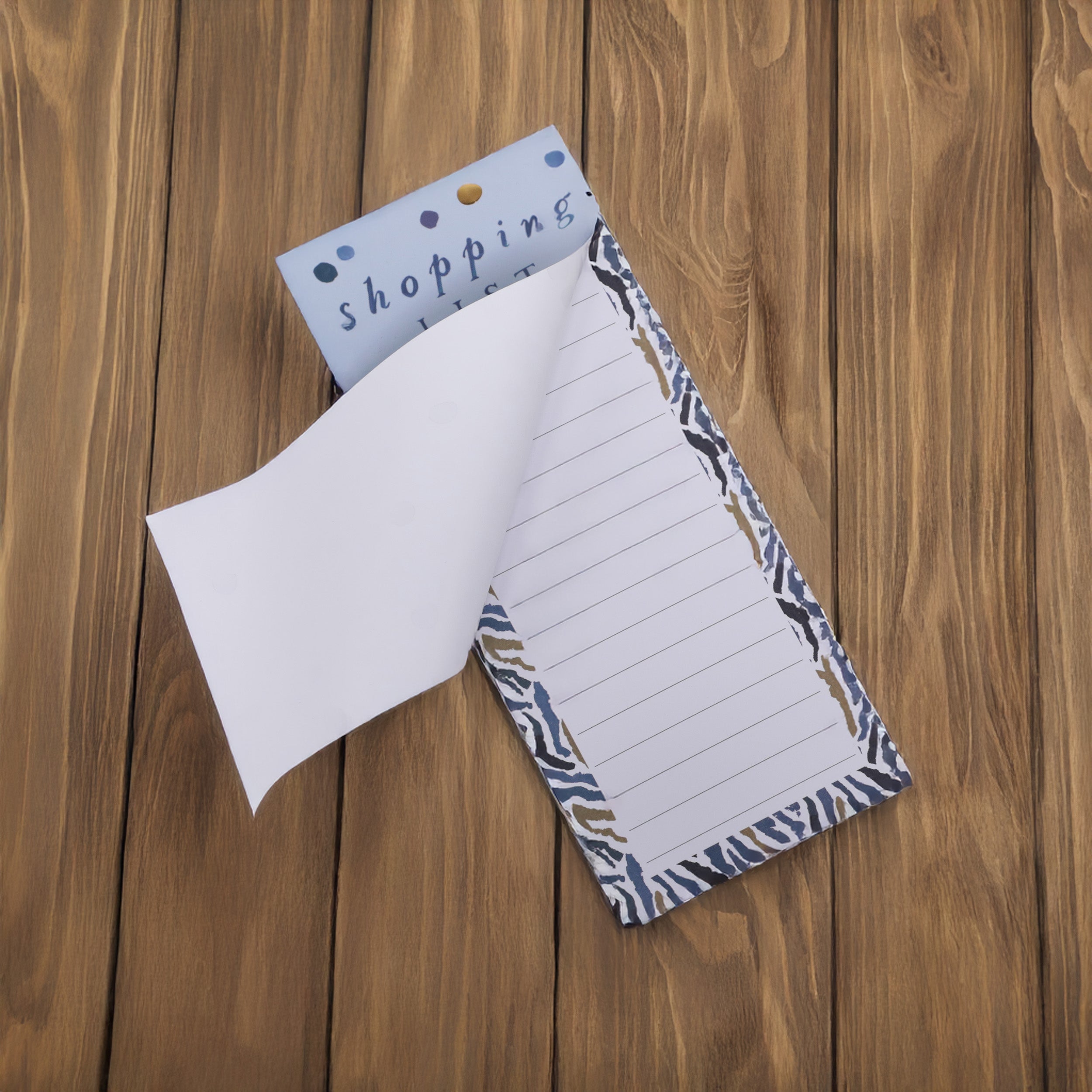 Hotchpotch Frida Magnetic Shopping List Zebra