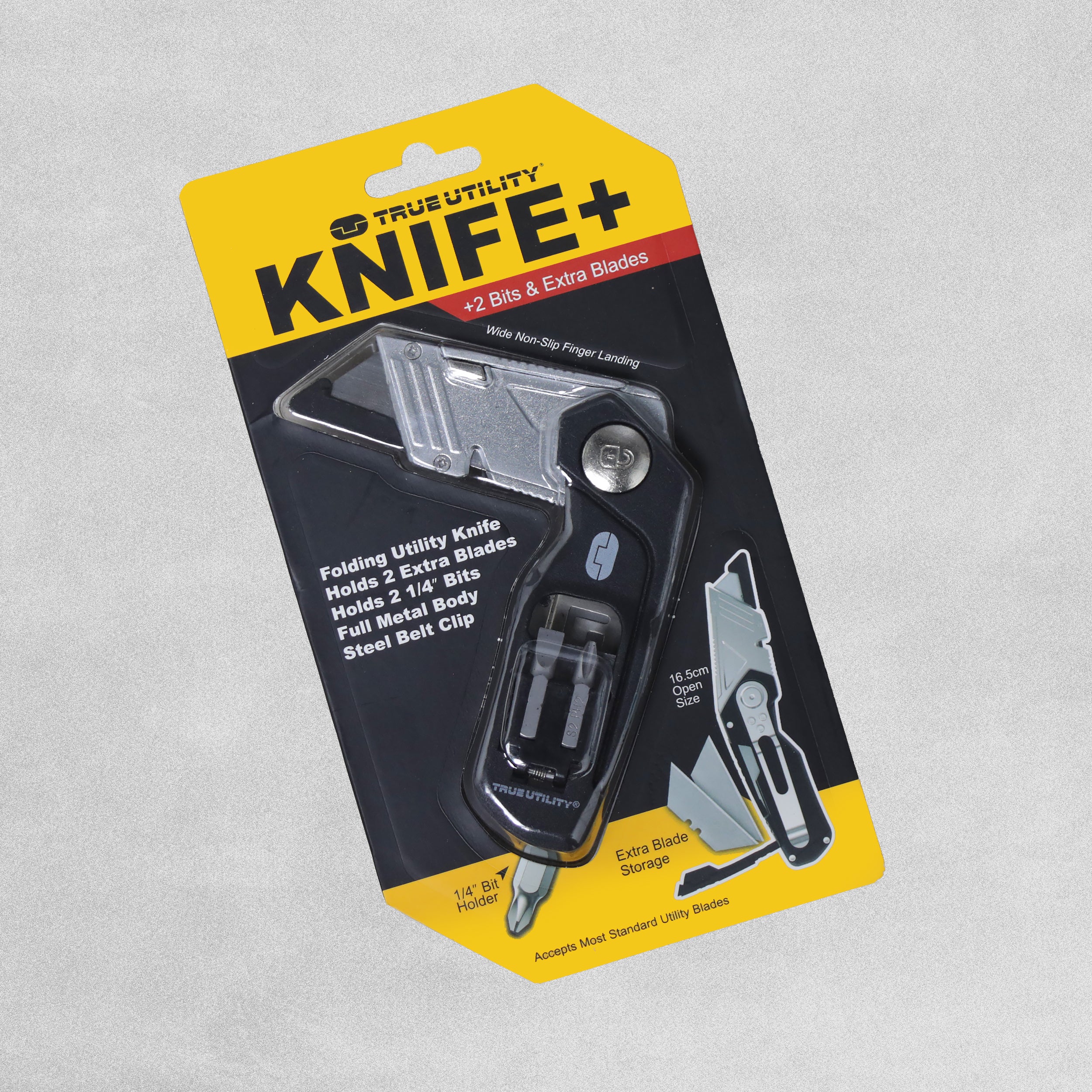True Utility Knife + 2 Bits and Extra Blades 16.5cm