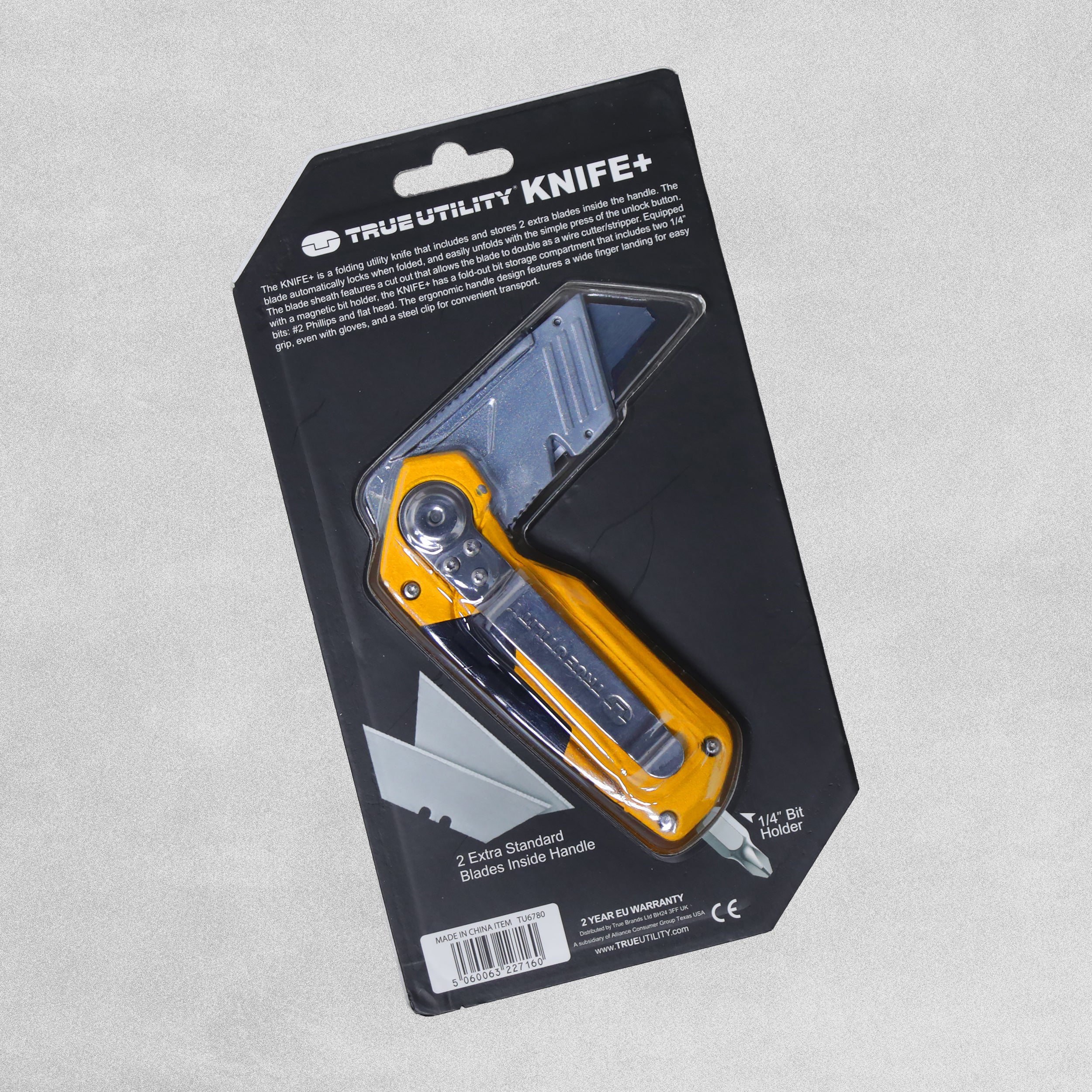True Utility Knife + 2 Bits and Extra Blades 16.5cm