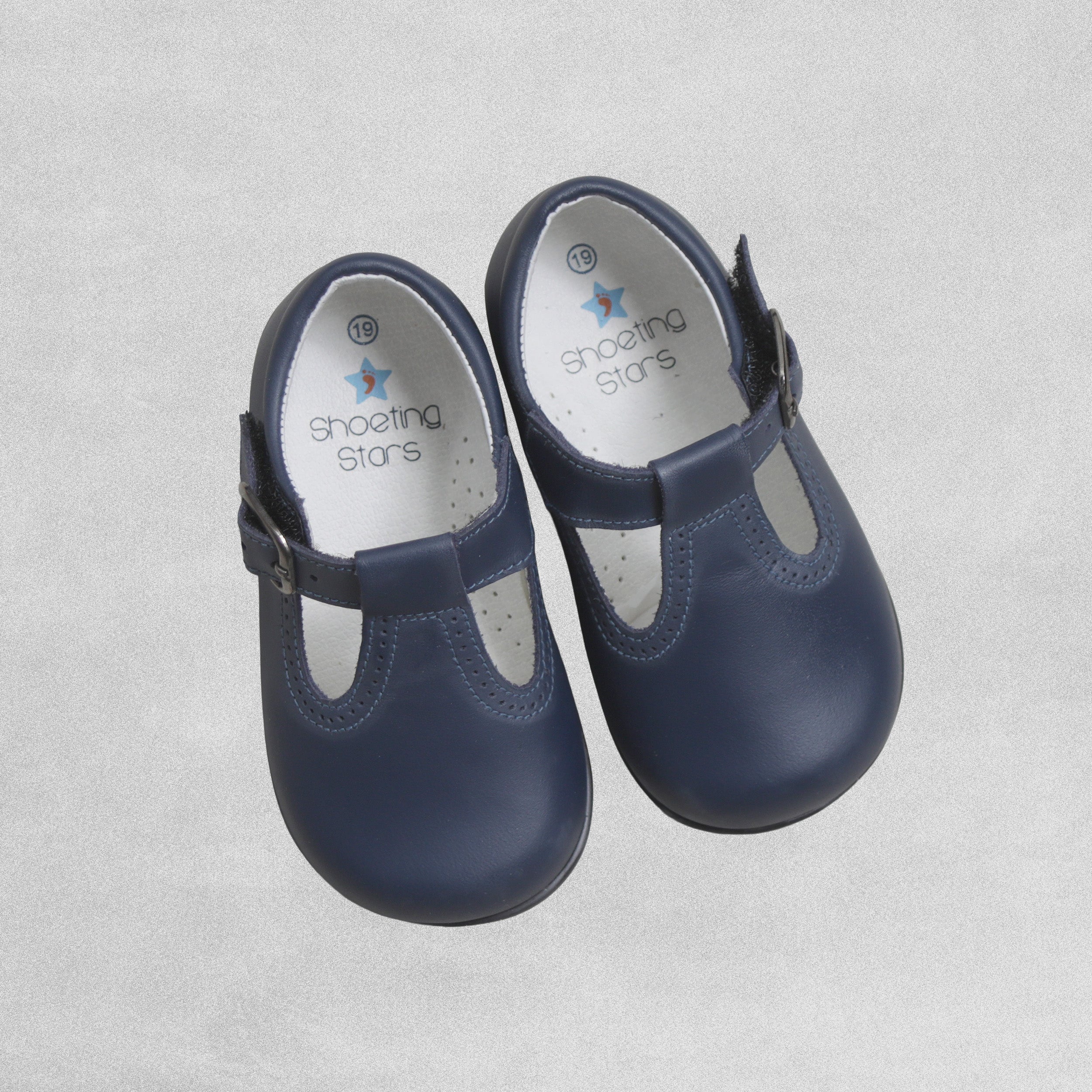 Shoeting Stars Slate Blue Shoes with Buckle