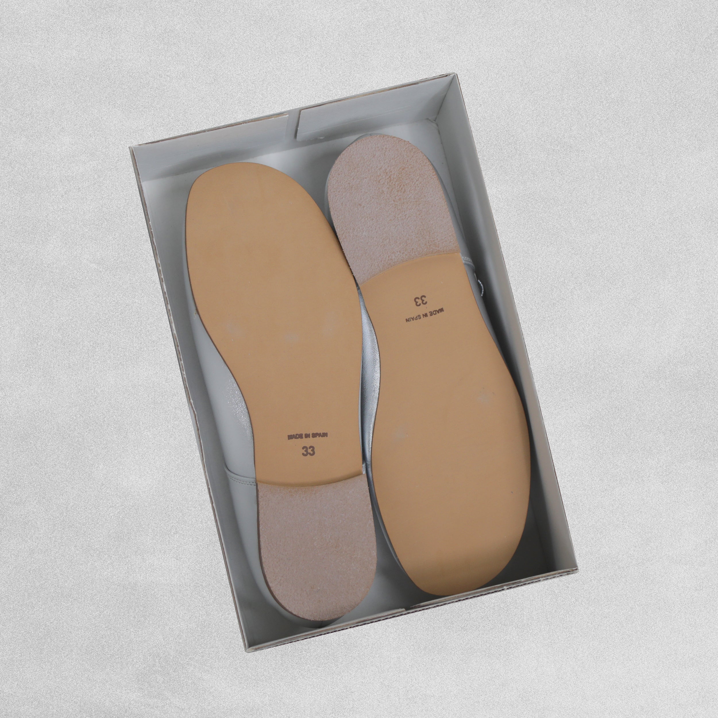 Shoeting Stars Silver Leather Shoes with Buckle Strap