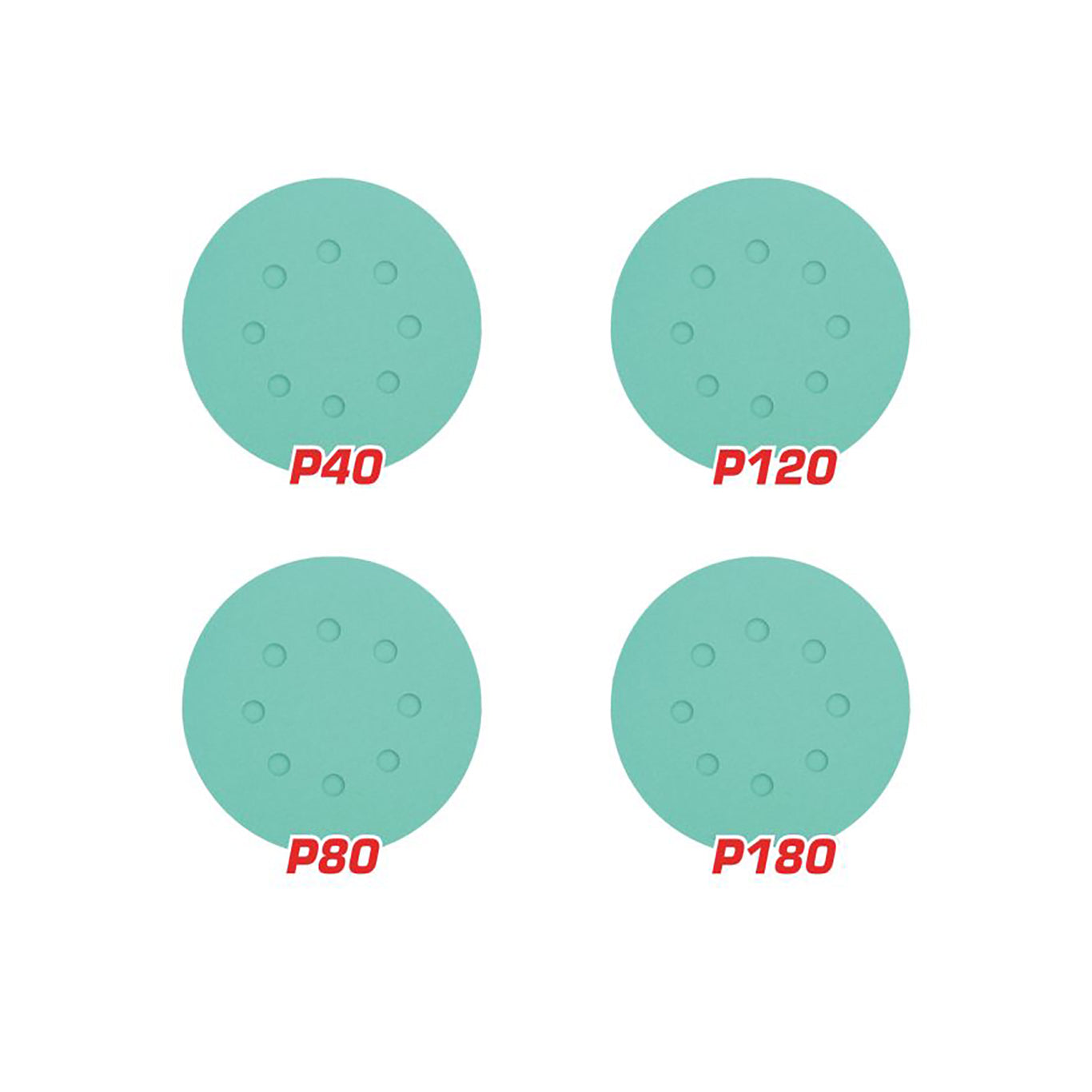 Total Sanding Sheet for Random Orbital Sander - 125mm - 50pcs - TAC125050