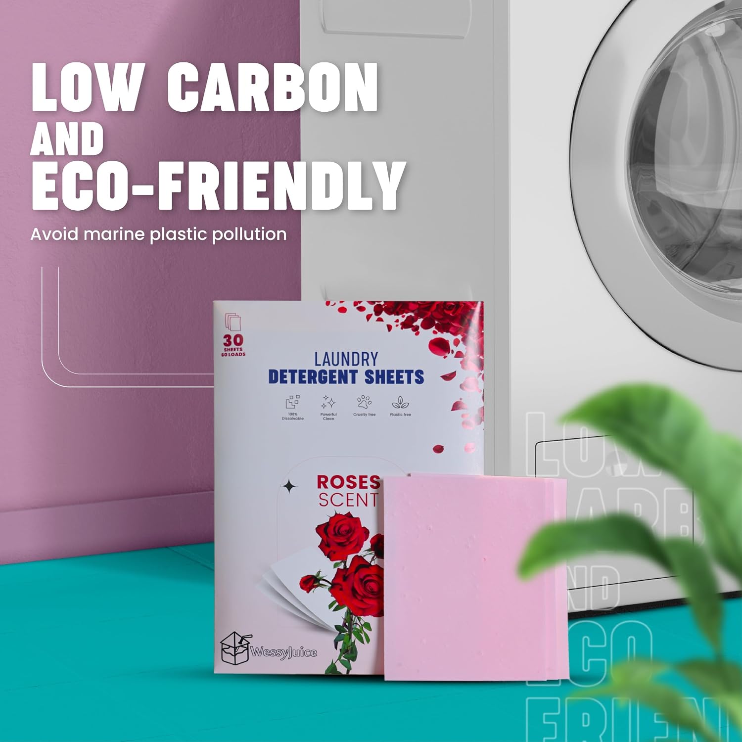 WessyJuice Laundry Detergent Sheets 30 Sheets Various Scents