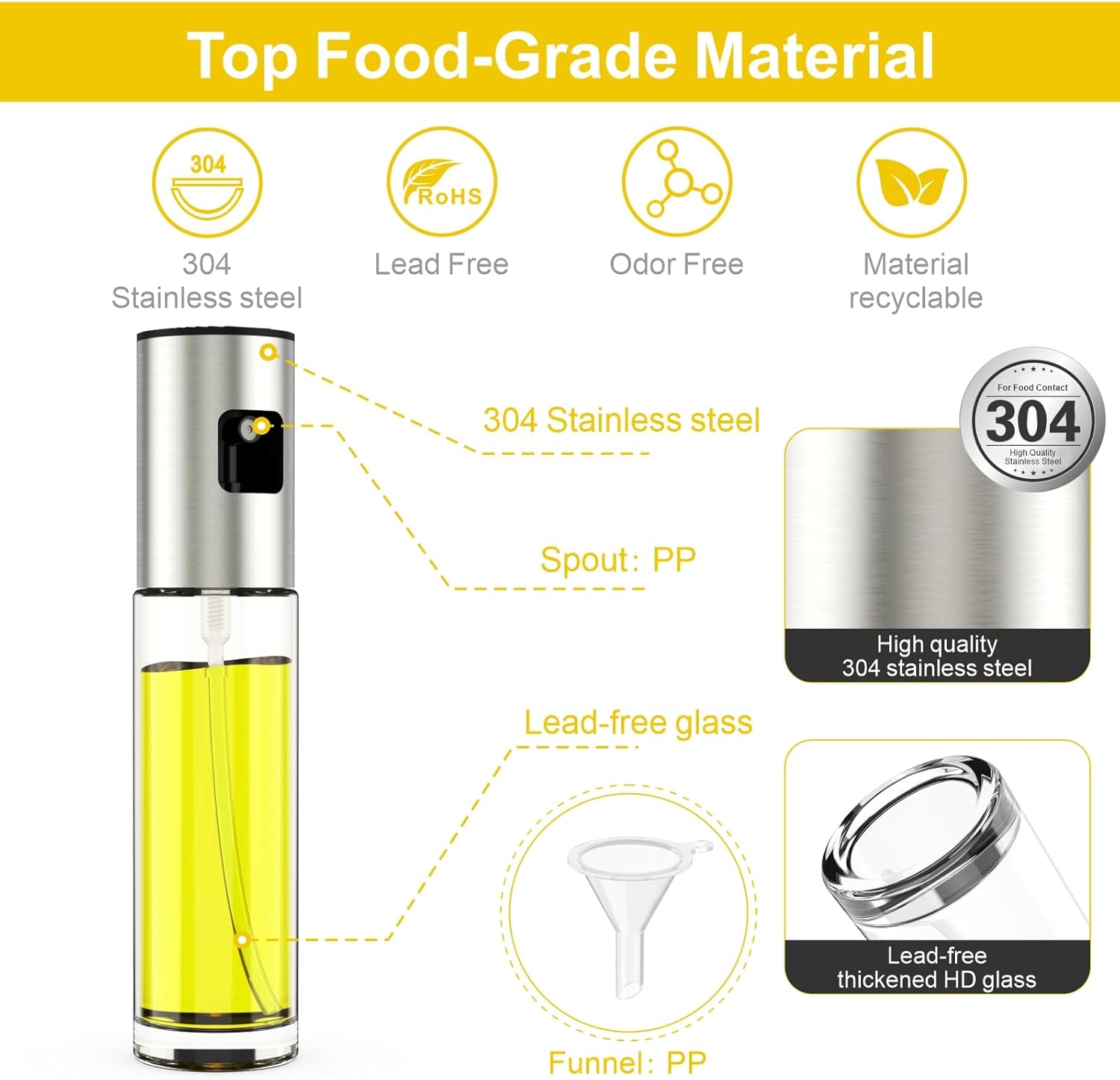 304 Oil Spray Bottle - 100ml