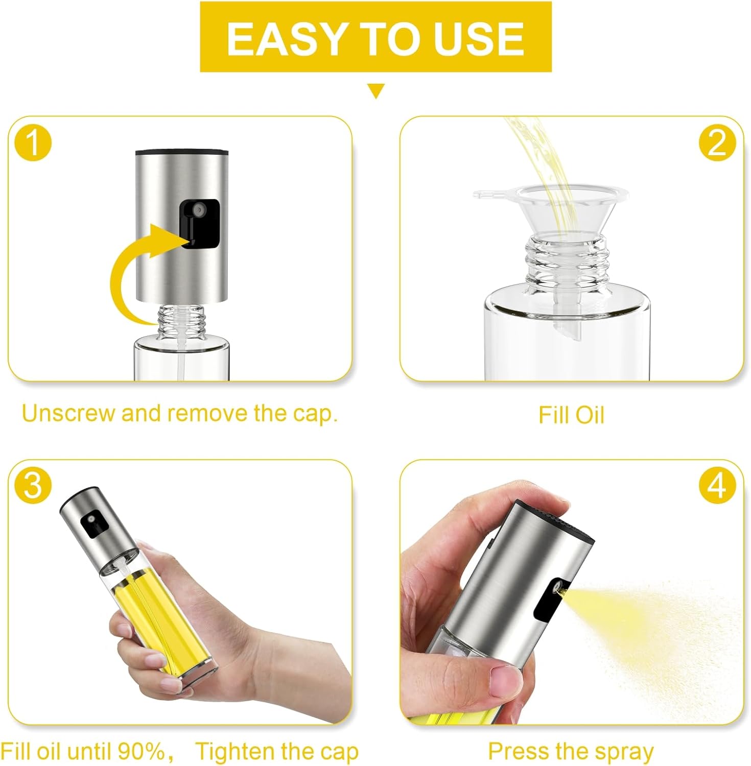 304 Oil Spray Bottle - 100ml