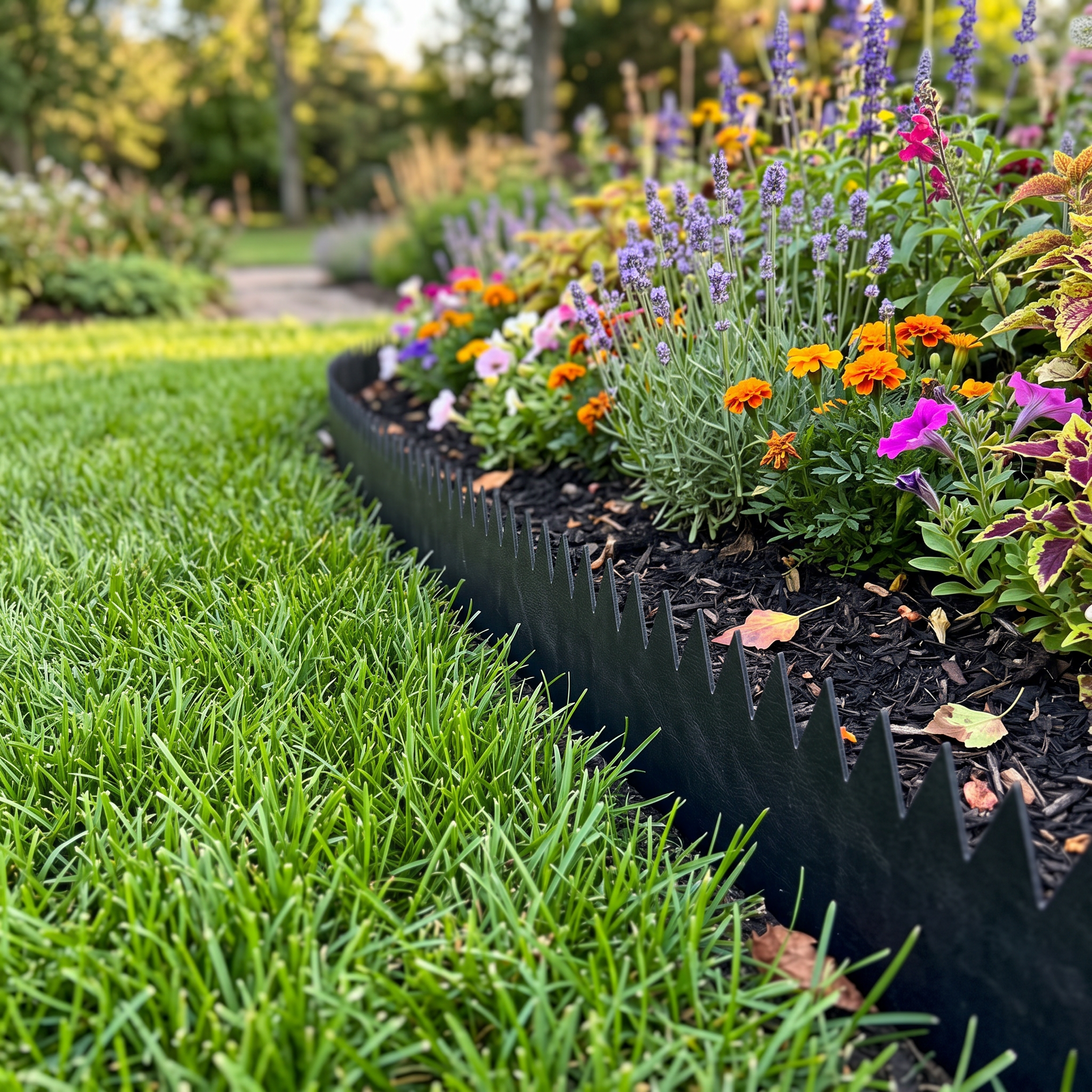 The Lawn Company Wavedge & Artedge Lawn Edging  10 Meters various colours