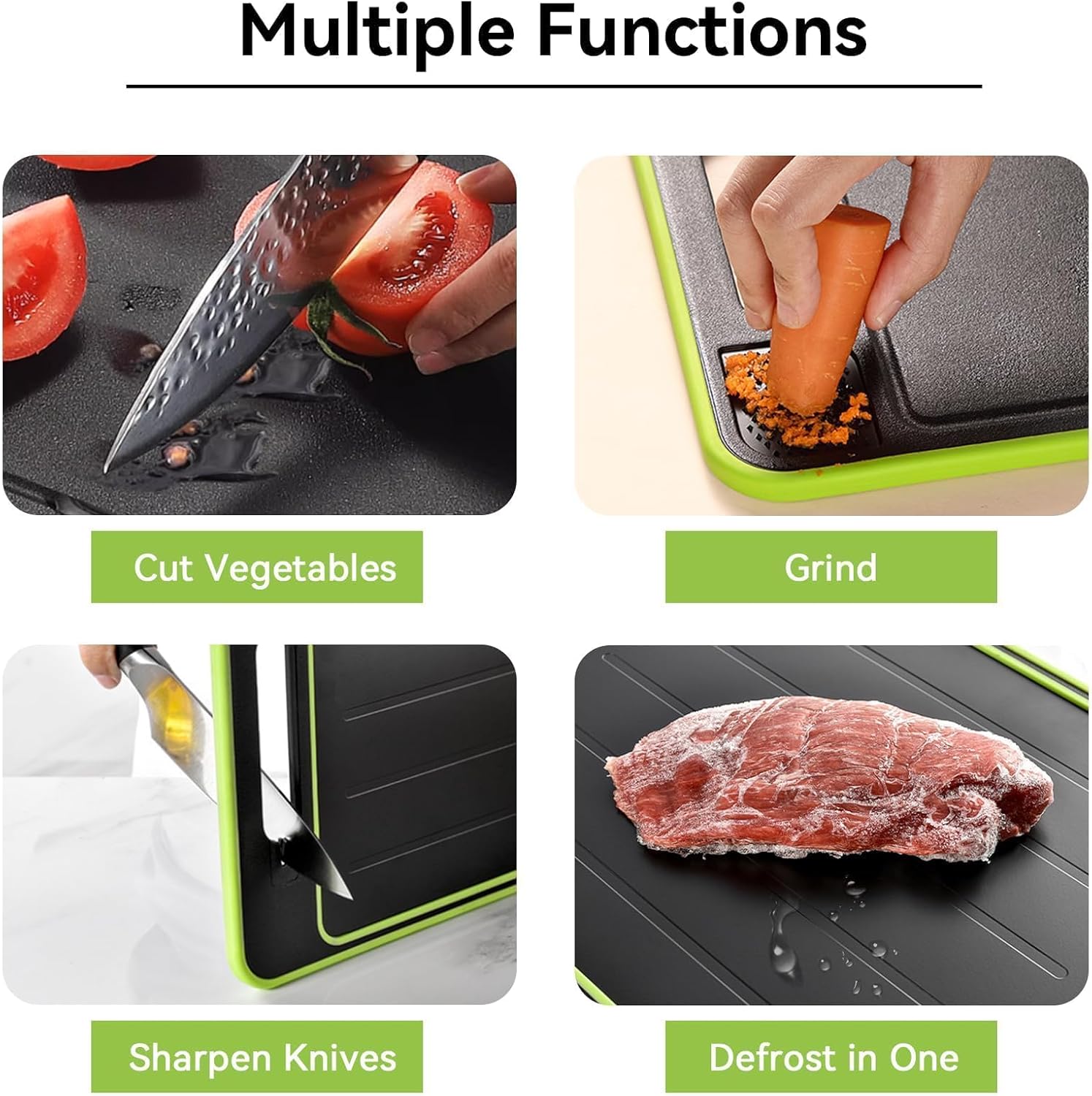 Errday Multi-Purpose Defrosting Cutting Board