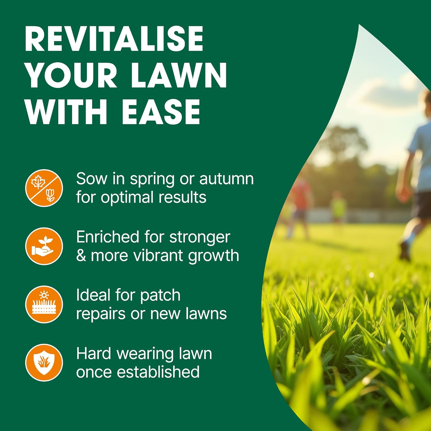 Doff Easy Start Fast Acting Lawn Seed 14sqm 350G