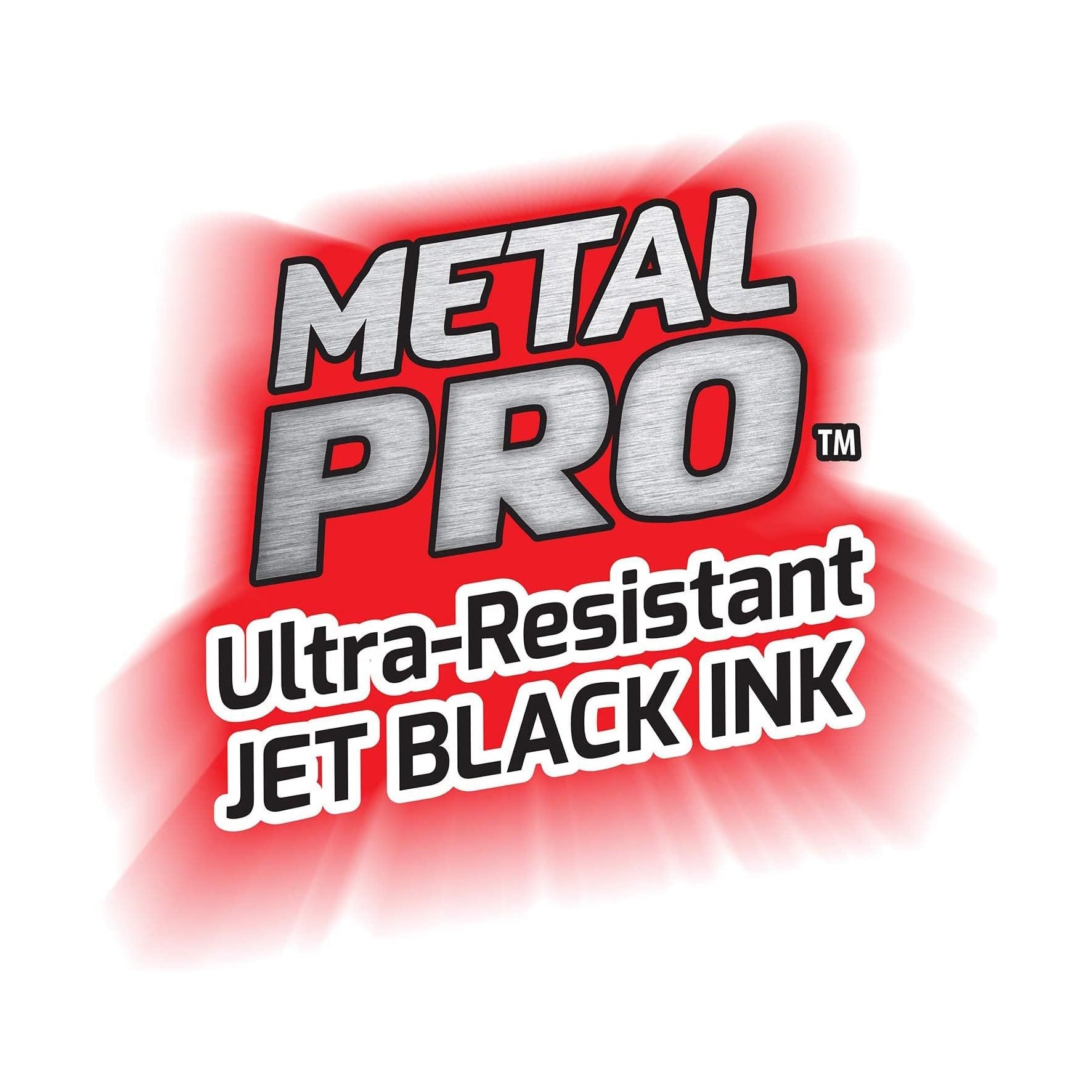 Bic Intensity Metal Pro Black Permanent Marker Pens 2pk