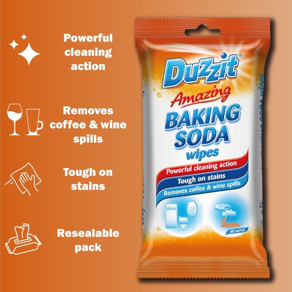 Duzzit Amazing Baking Soda wipes - Pack of 40
