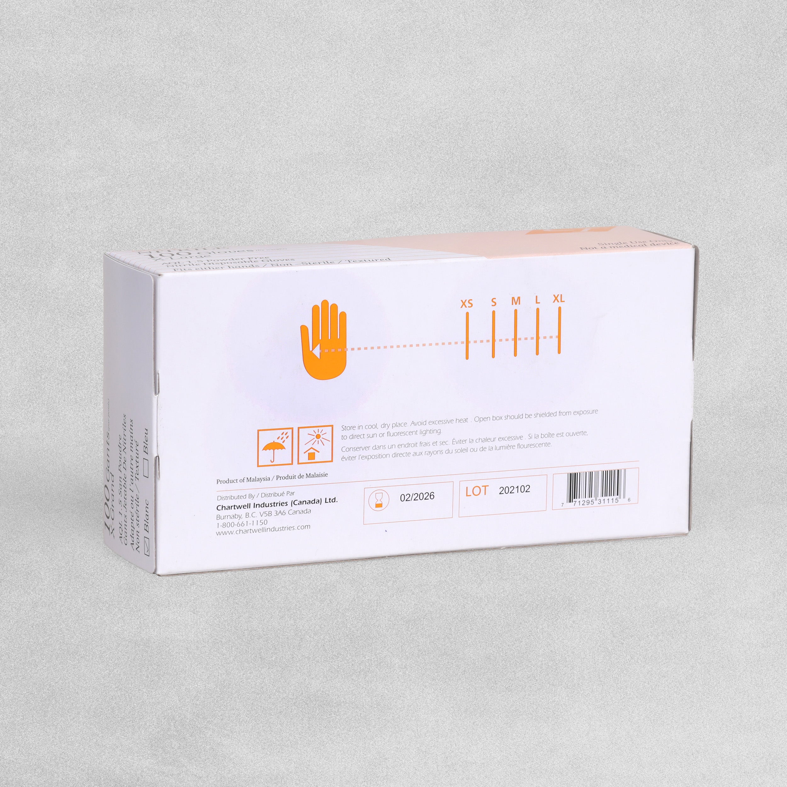 CI Soft Nitrile Latex Free Gloves 100pcs - X-Large