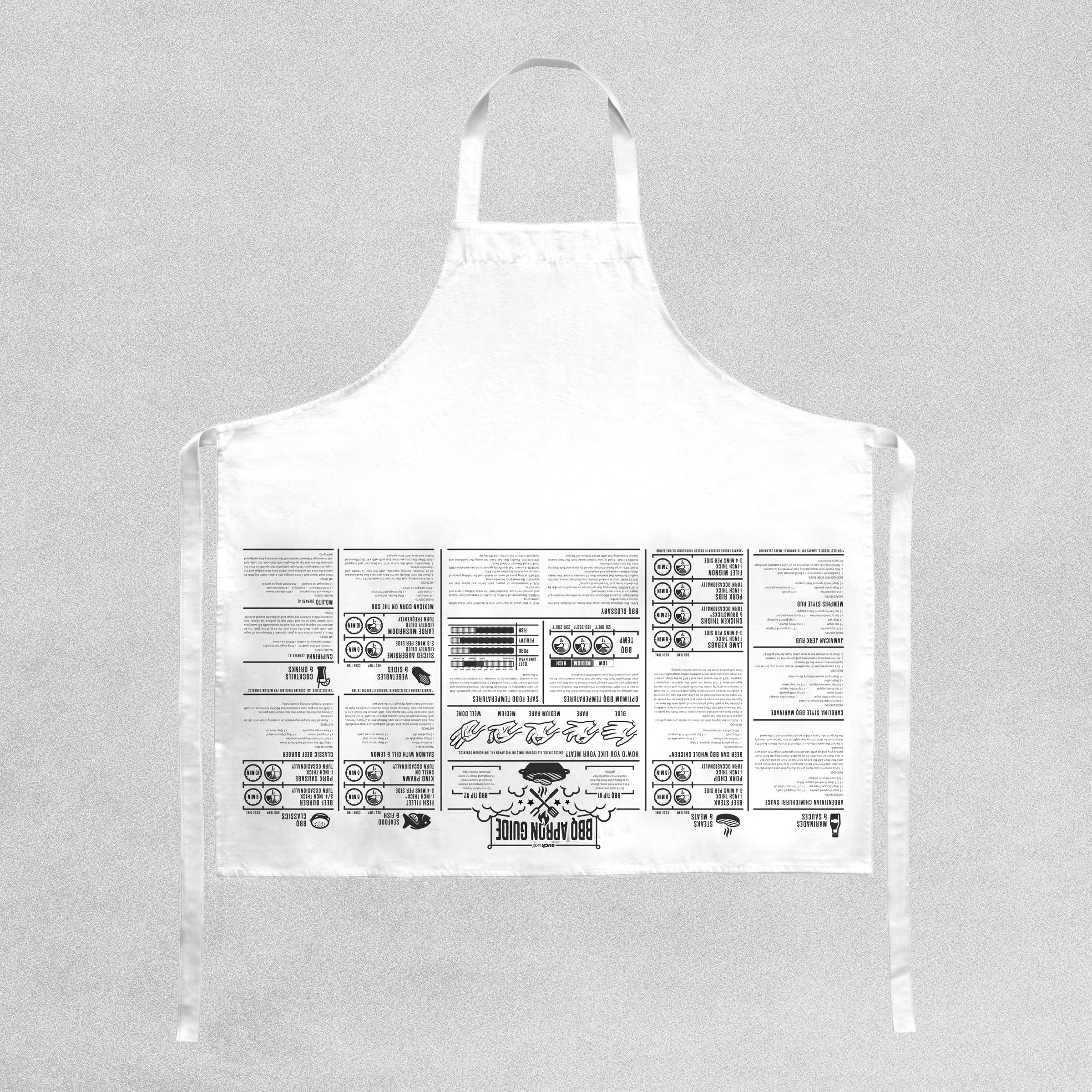 BBQ Apron Cooking Guides Full Length