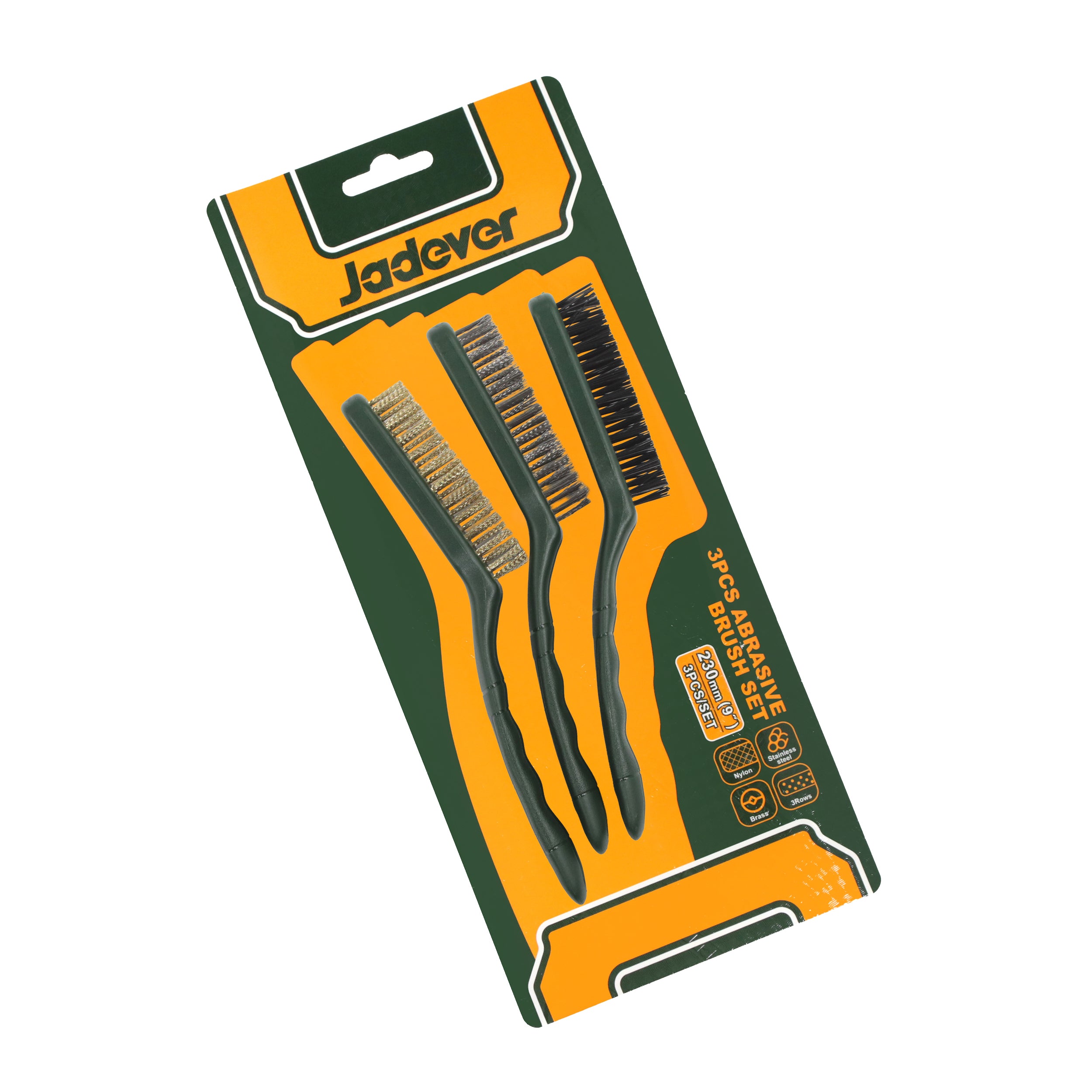 Jadever Abrasive Brush Set of 3  - 9 "