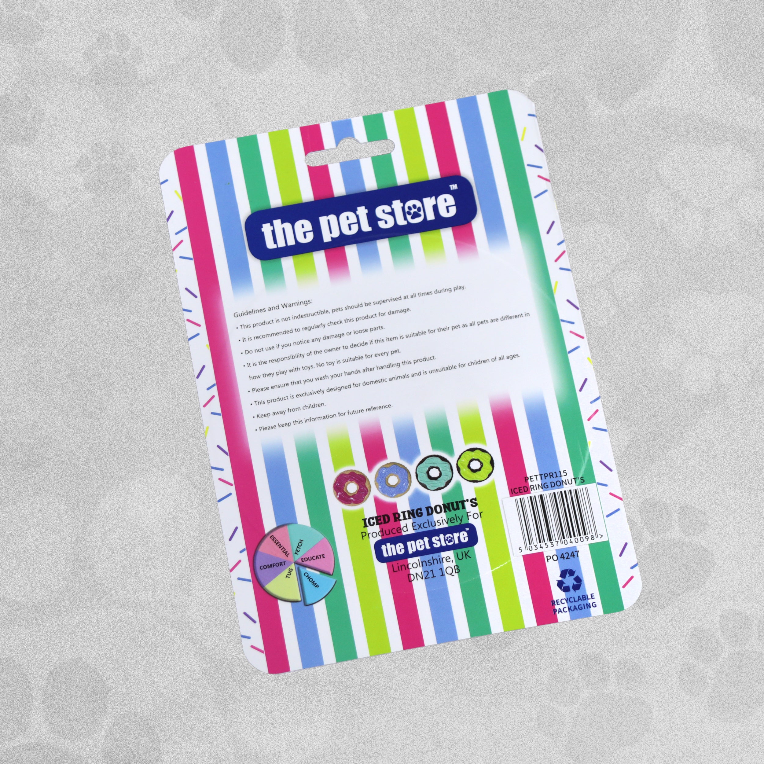 The Pet Store Iced Ring Doughnut Mint Scent